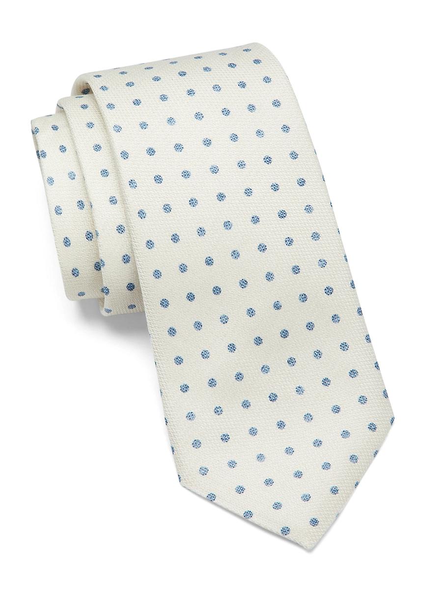 Mens Polka Dot Silk Tie Product Image