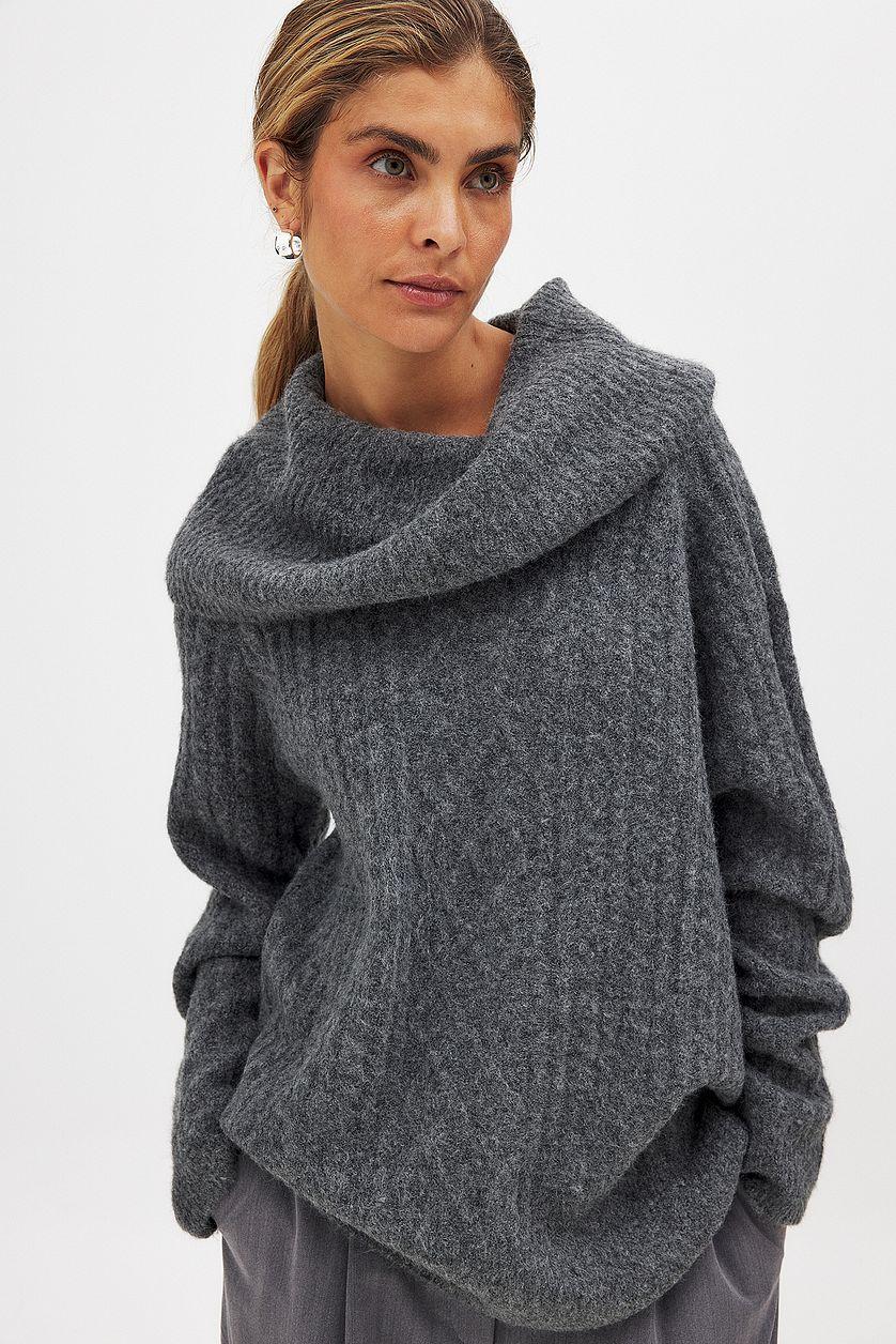 Cable Knitted Turtle Neck Sweater Product Image