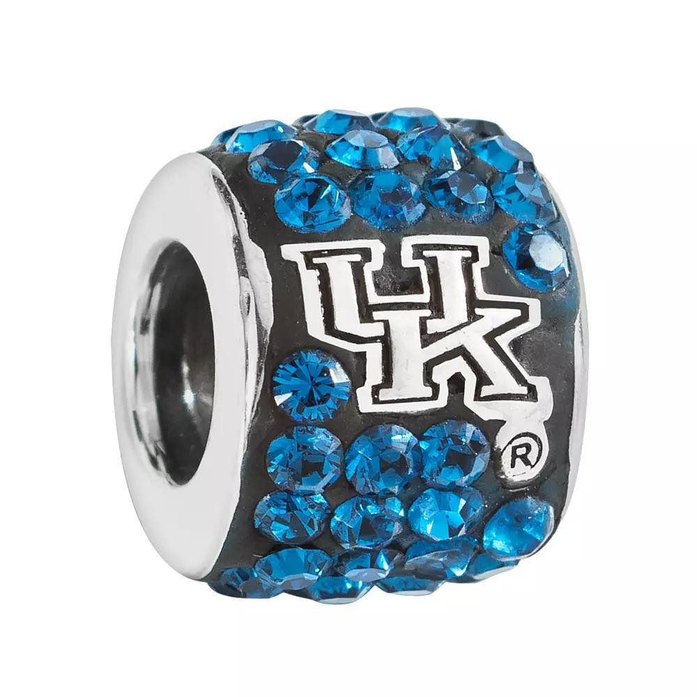 LogoArt Kentucky Wildcats Sterling Silver Crystal Logo Bead, Women's, Blue Product Image