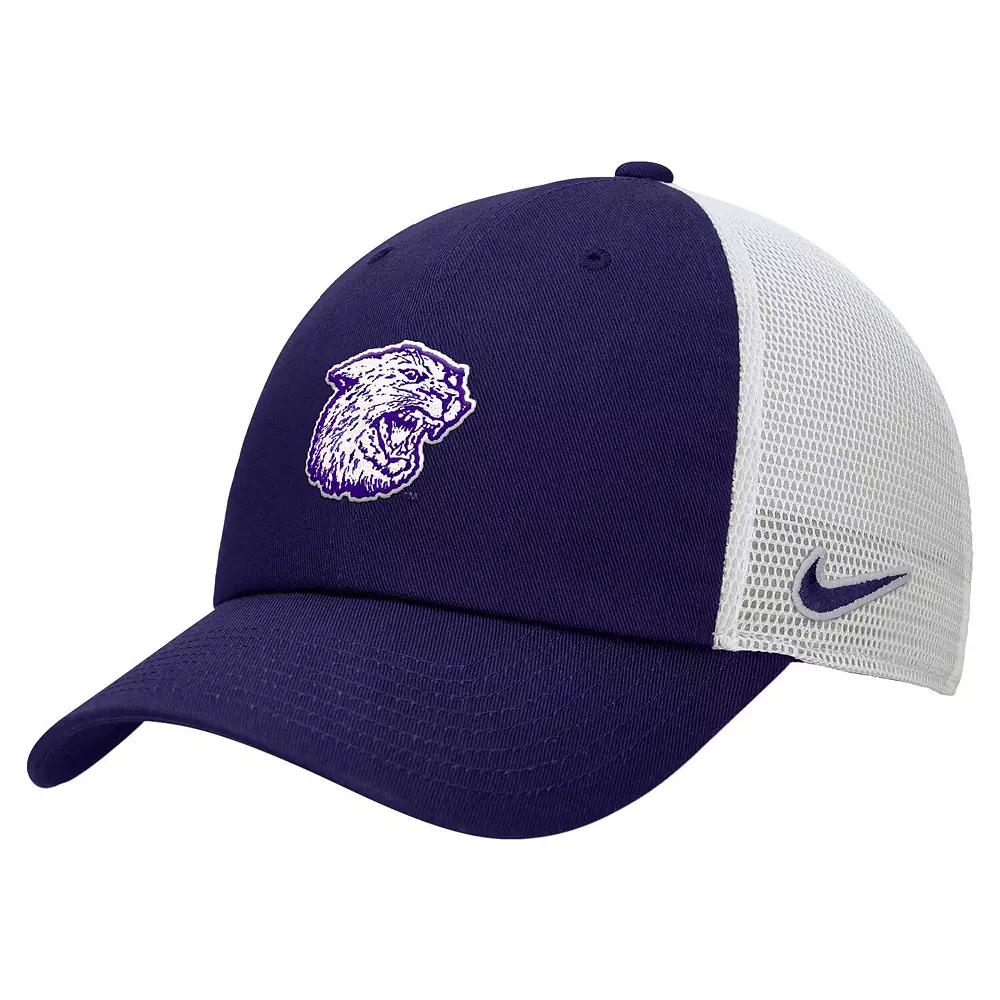 Men's Nike Purple/White Kansas State Wildcats Vintage Club Trucker Adjustable Hat, Size: Medium/Large Product Image