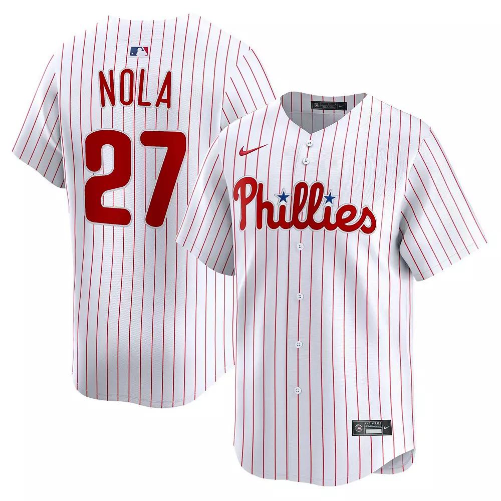 Men's Nike Aaron Nola White Philadelphia Phillies Home Limited Player Jersey,  Product Image