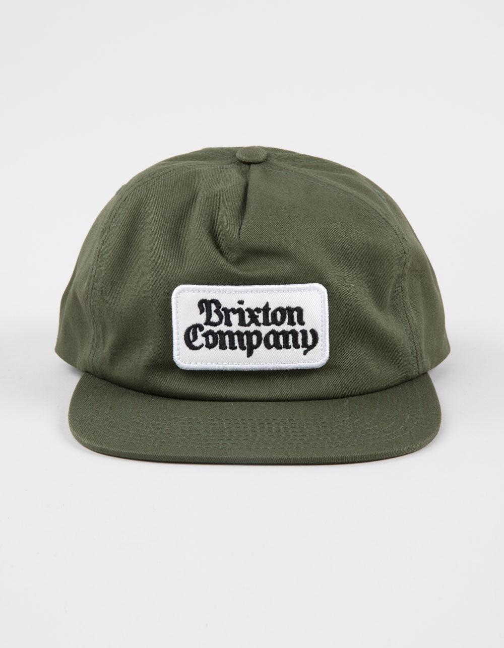 BRIXTON Norvell Snapback Hat - OLIVE Product Image