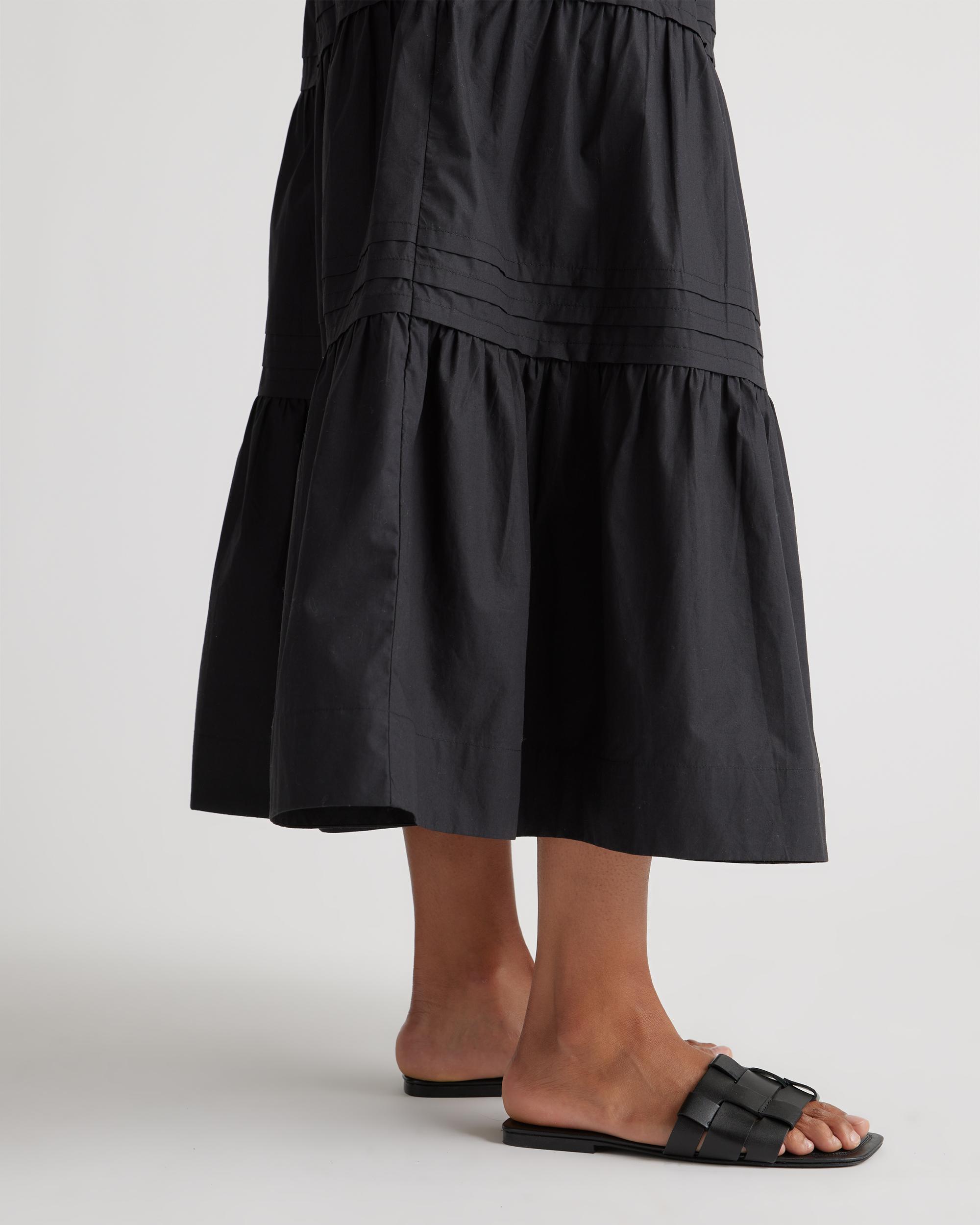 Quince | Women's Poplin Tiered Maxi Skirt Organic Cotton Product Image