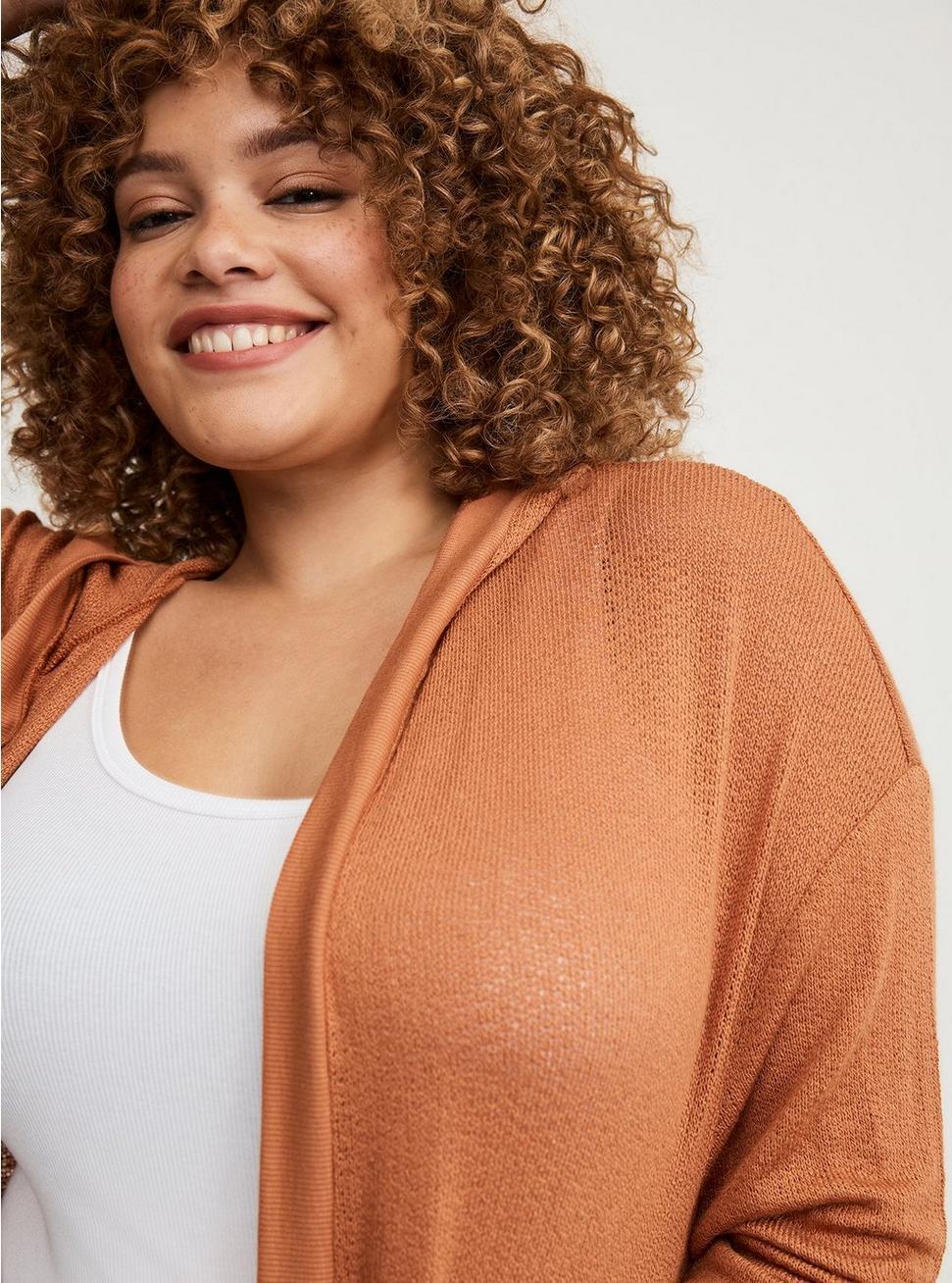 Open Hooded Cardigan Product Image