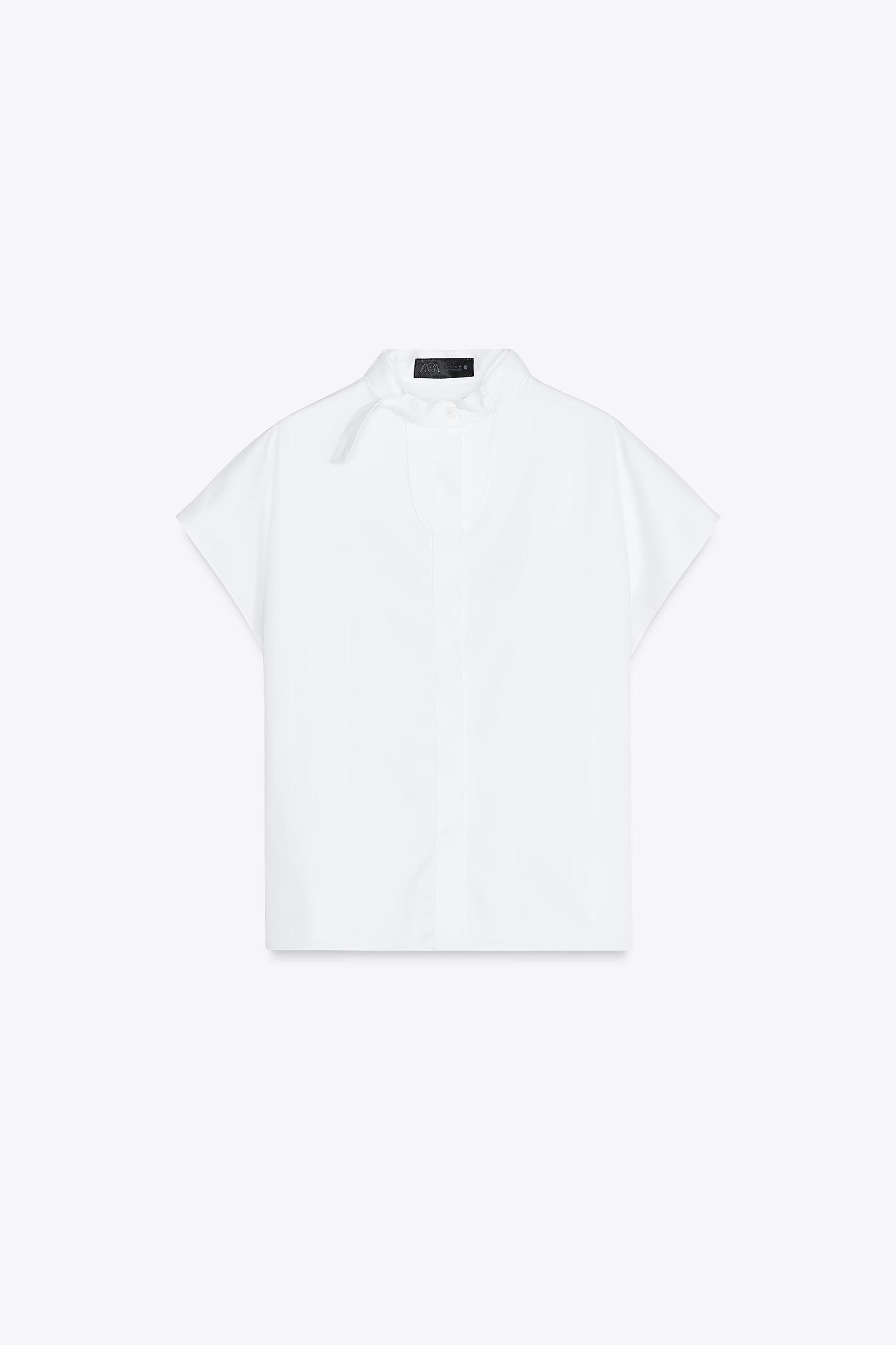 POPLIN SHIRT ZW COLLECTION Product Image