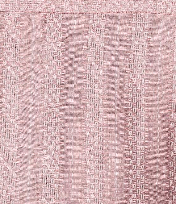 Murano Oaxaca Collection Slim Fit Linen Stripe Short Sleeve Woven Shirt Product Image