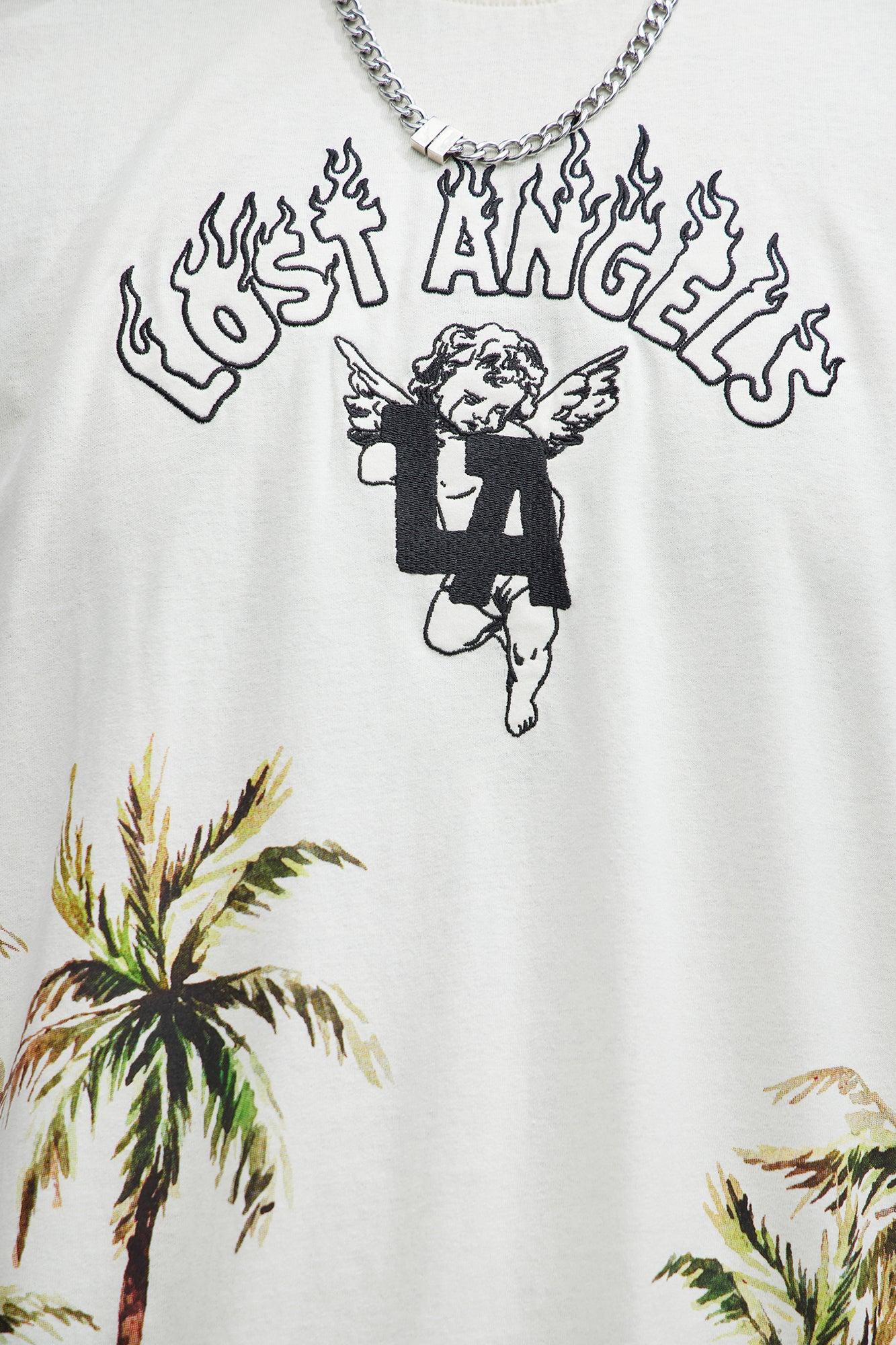 Lost Angeles Paradise Short Sleeve Tee - Off White Product Image