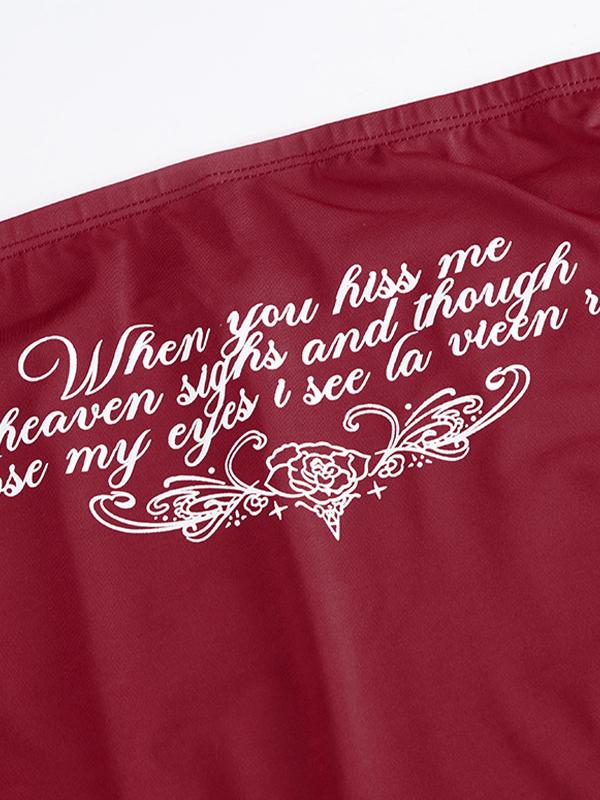 Side-Tie Floral Print Strapless Tank Top Product Image