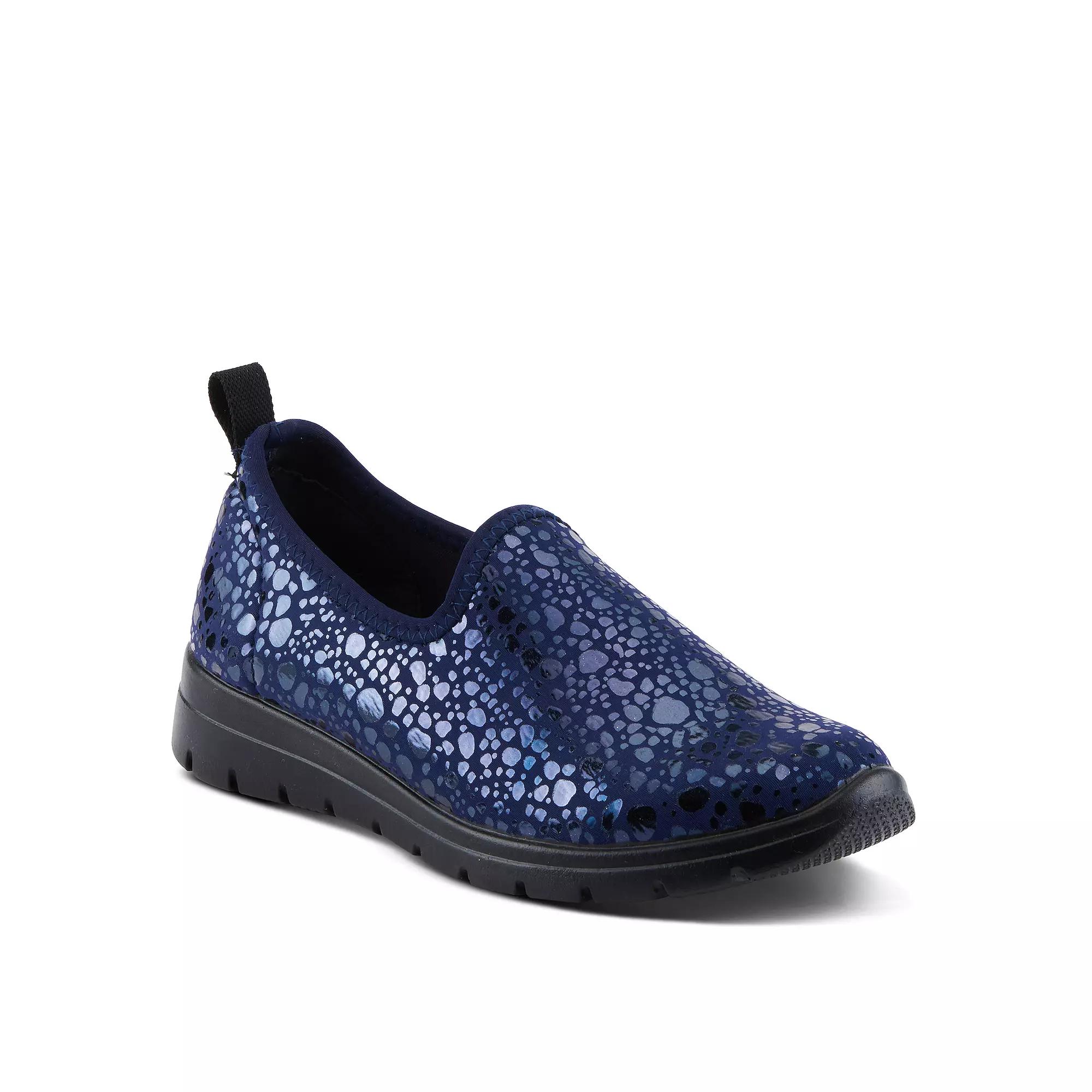 Flexus by Spring Step Women's Anisia-Croco Slip-on Shoes, Size: 40, Blue Product Image