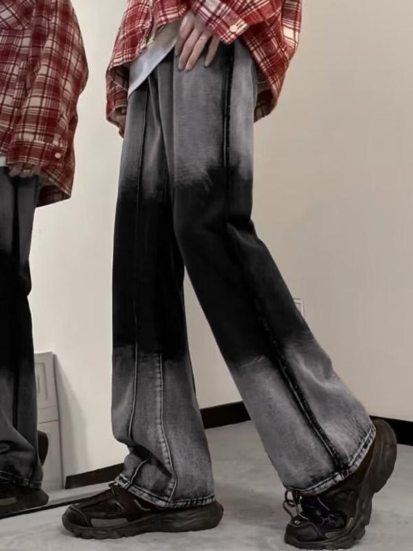 Men's Ombre Wash Loose Jeans Product Image