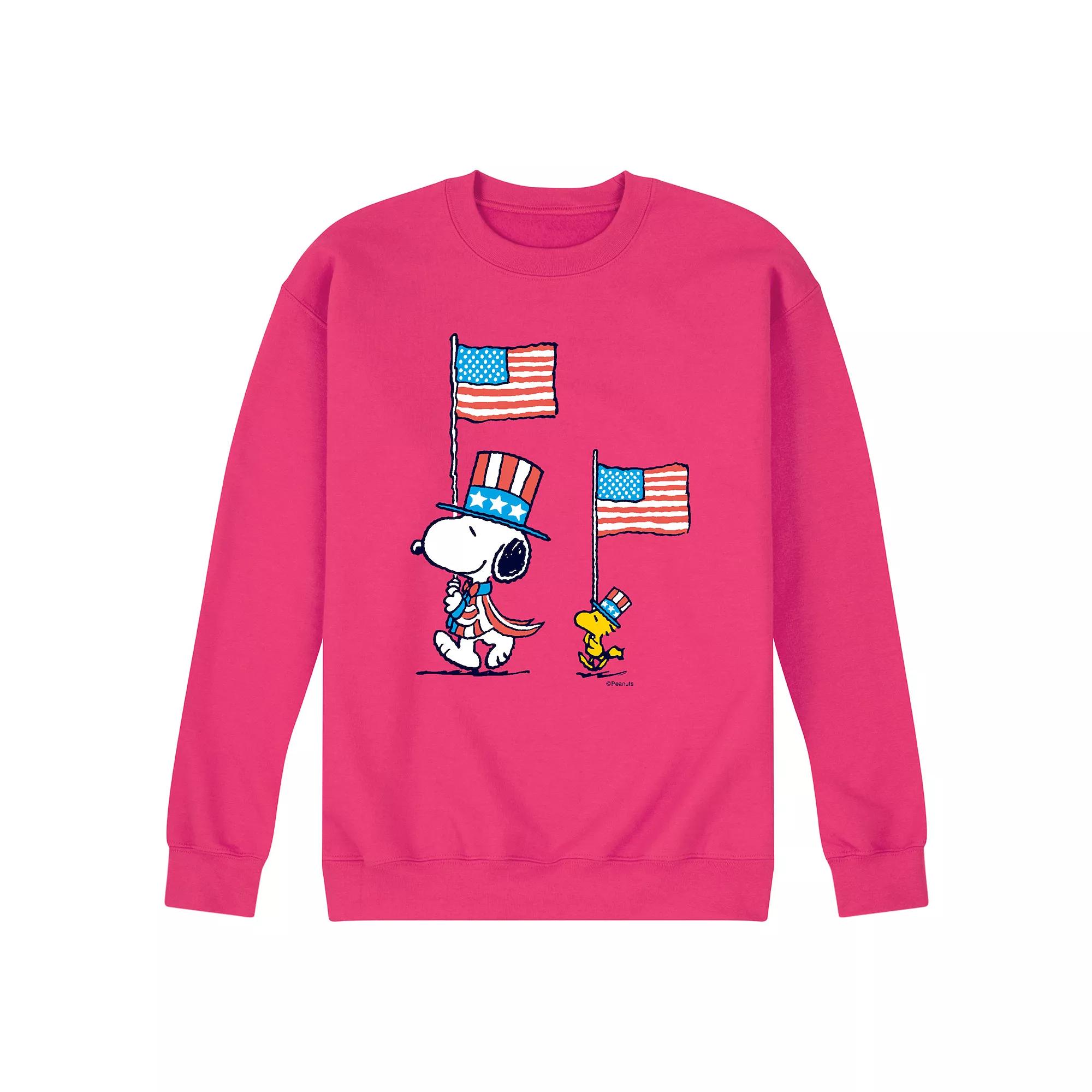 Men's Peanuts Snoopy Woodstock March Fleece Sweatshirt,  Product Image