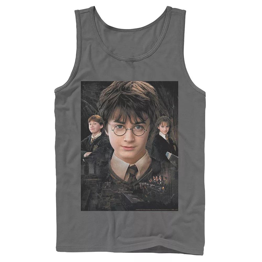 Men's Harry Potter Chamber Of Secrets Harry Ron Hermione Poster Graphic Tank Top,  Product Image
