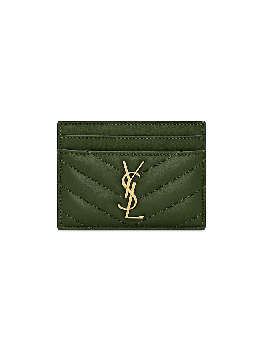 Womens Cassandre Matelass Card Case in Lambskin Product Image