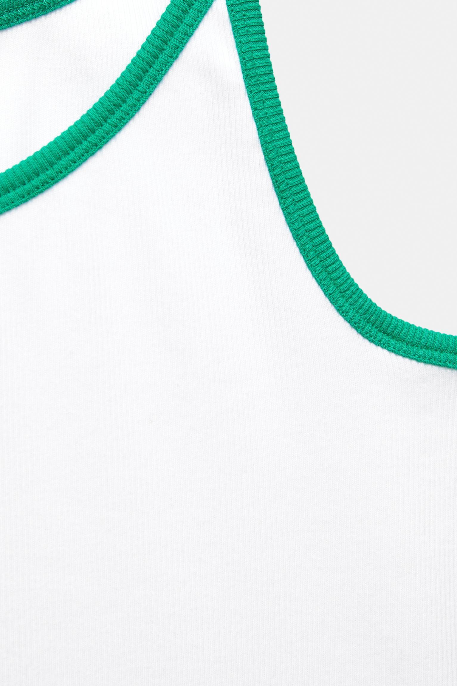 Strappy top with contrast trims Product Image