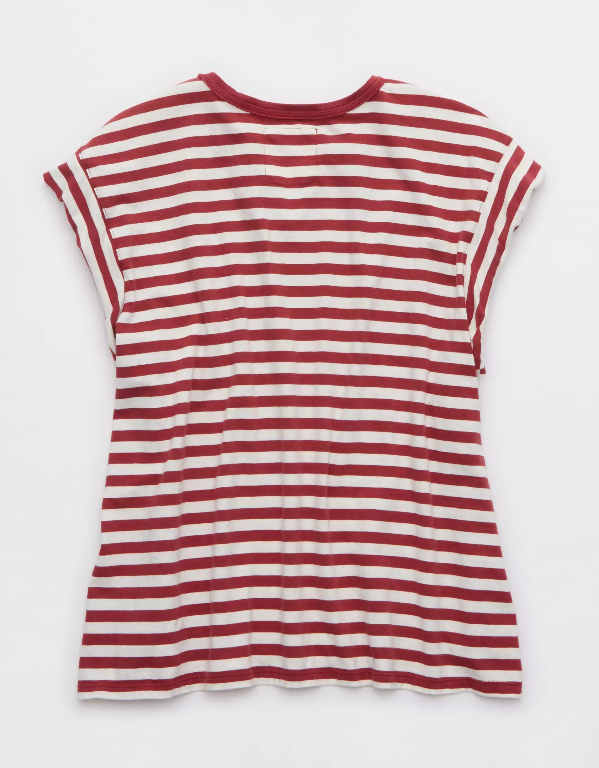 Aerie Summer Breeze Notch Neck T-Shirt Product Image