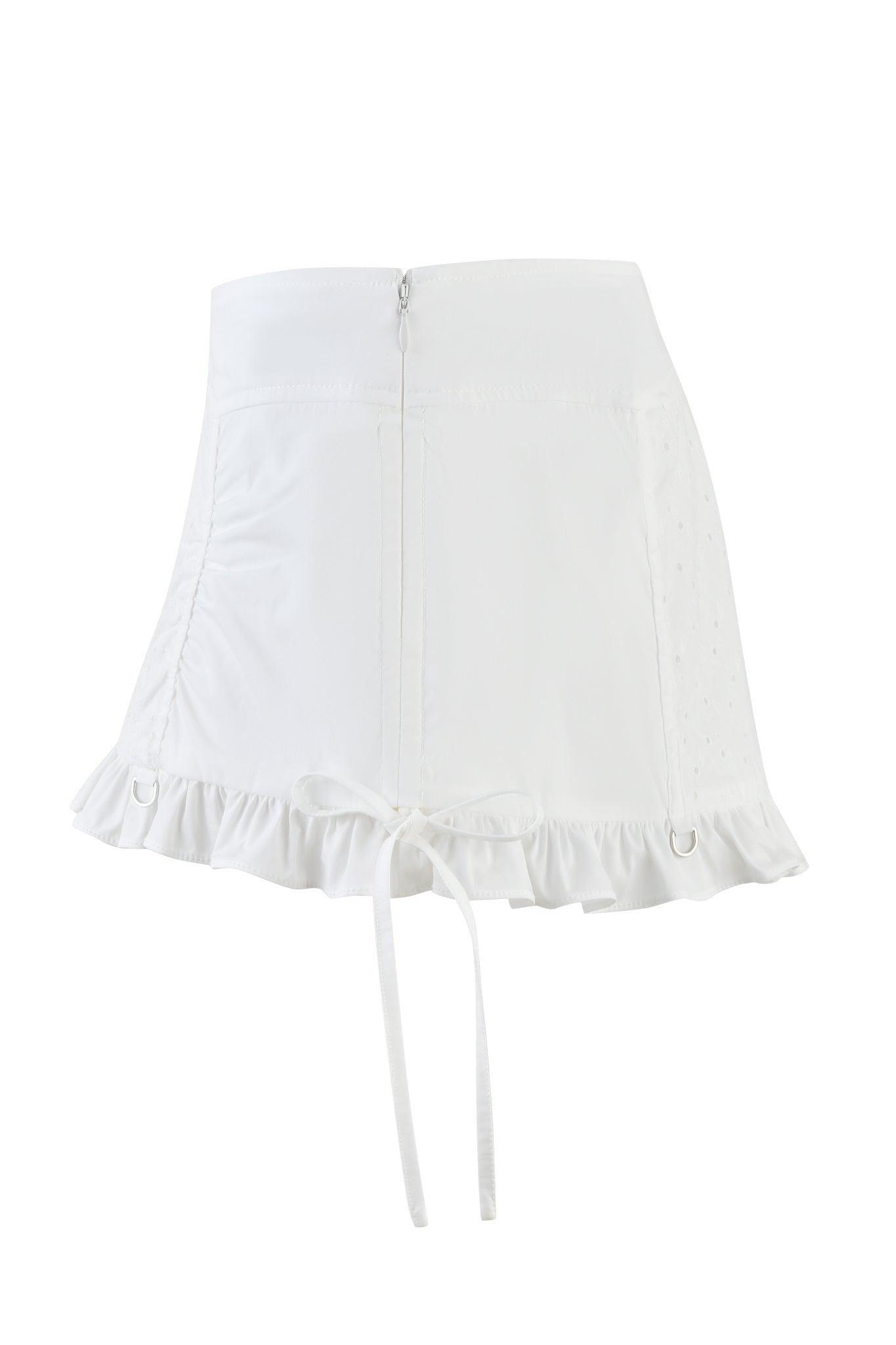 WREN MINI SKIRT - WHITE Product Image