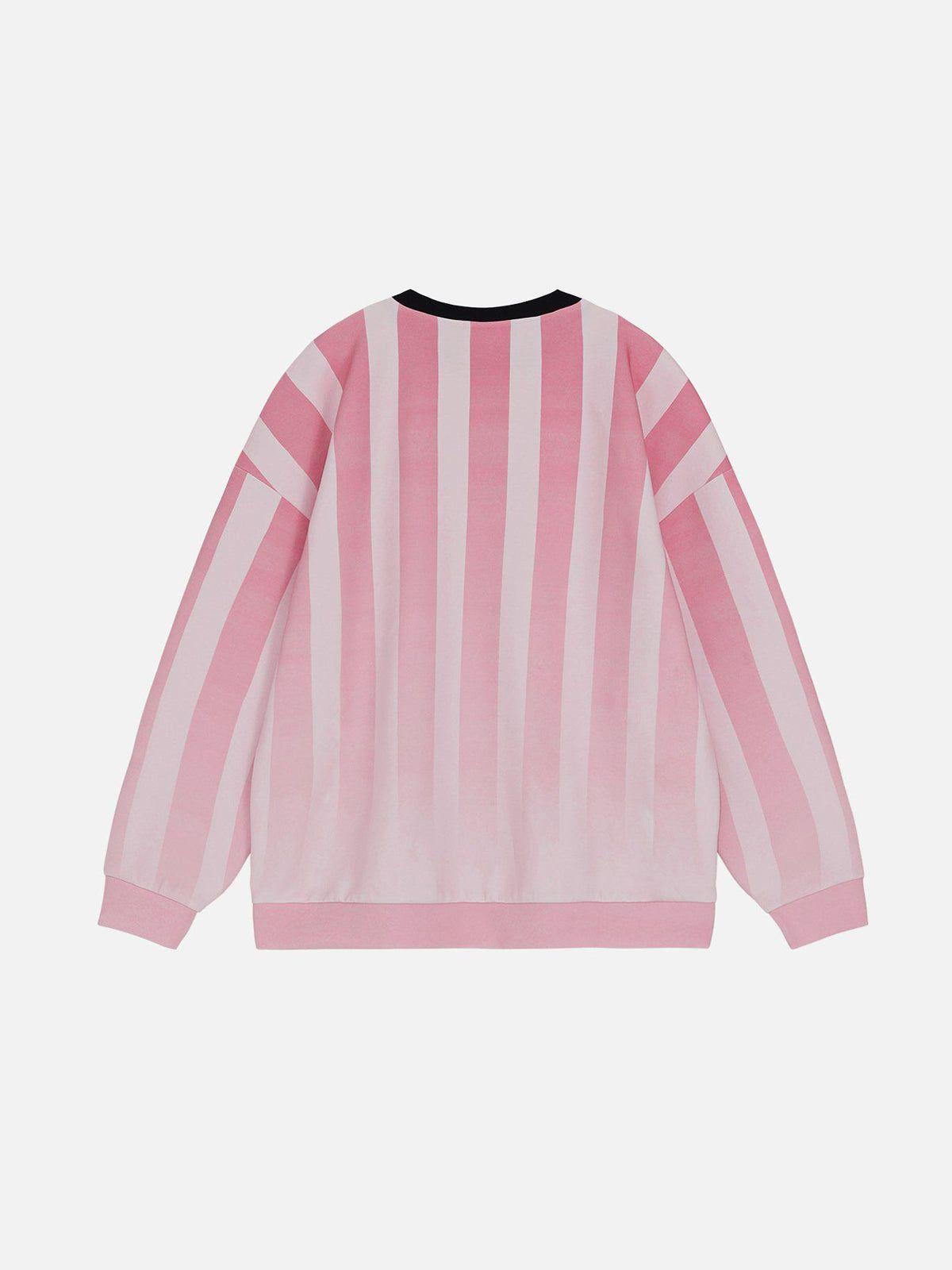 Aelfric Eden Gradient Stripe Graphic Sweatshirt Product Image