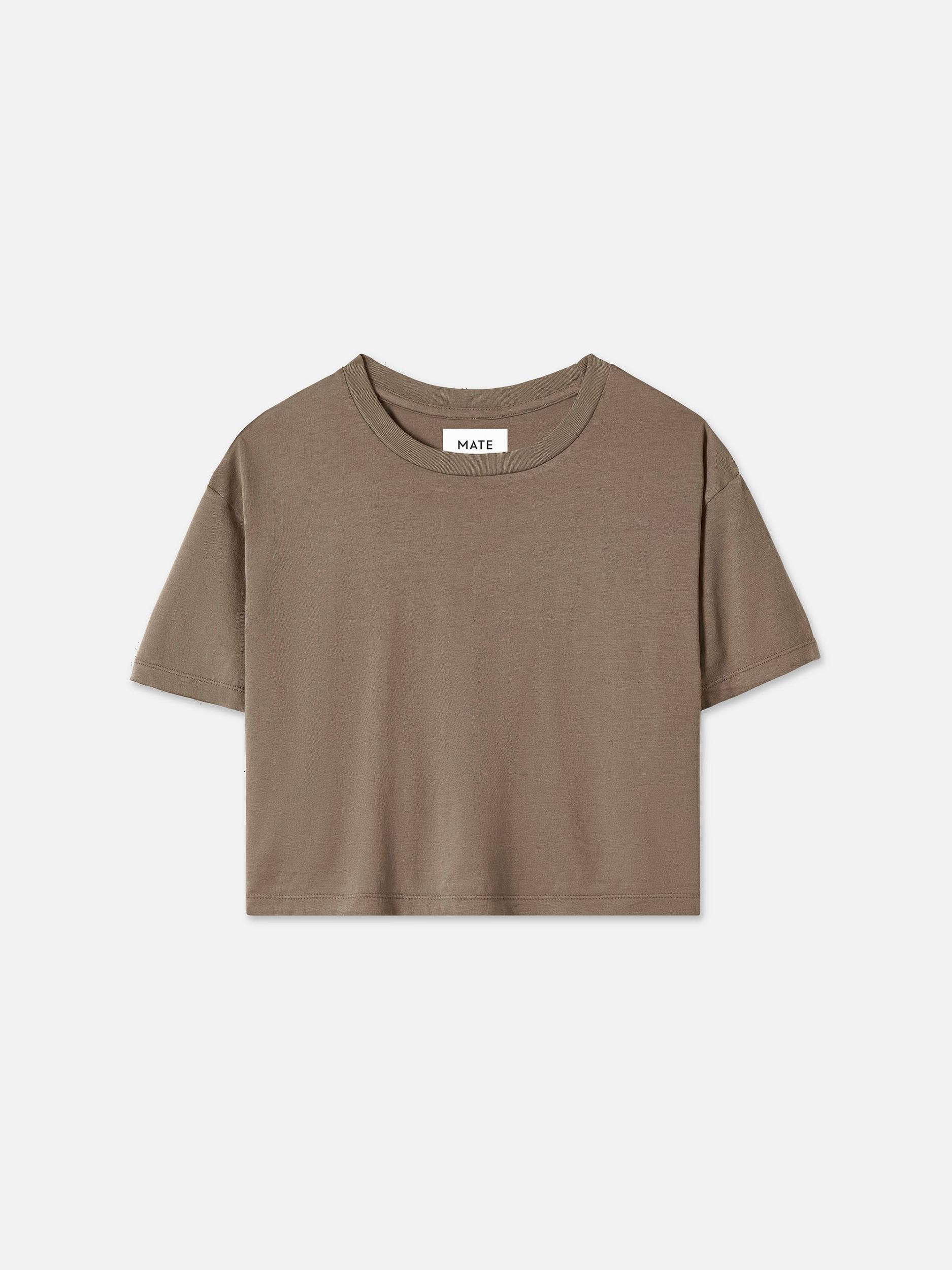 Organic Cotton Relaxed Crop Tee Female Product Image