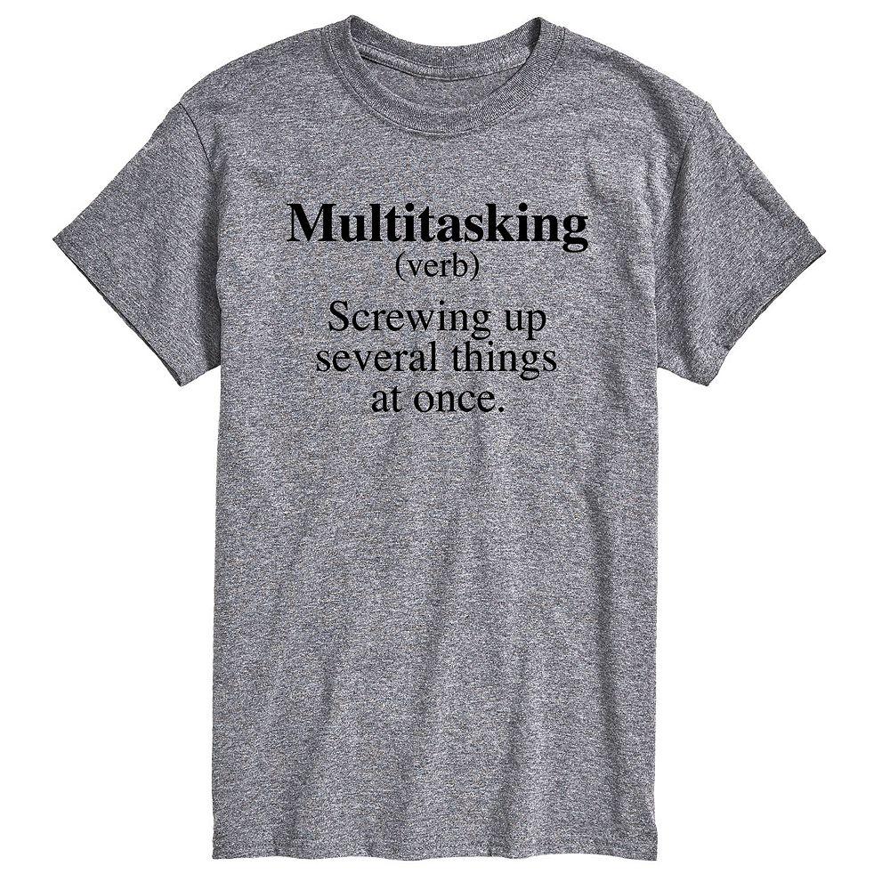 Big & Tall Multitasking Definition Graphic Tee, Men's,  Product Image