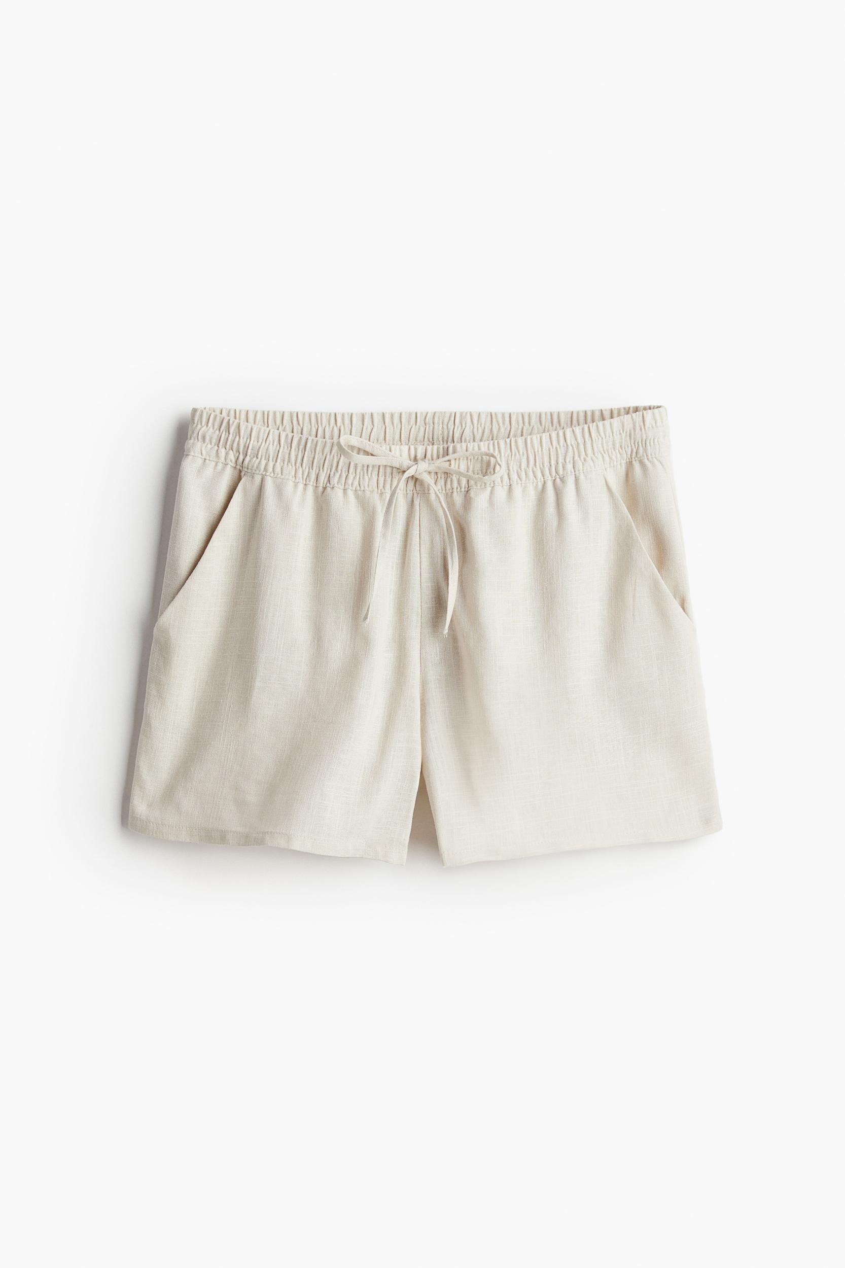 Linen-blend Pull-on Shorts Product Image