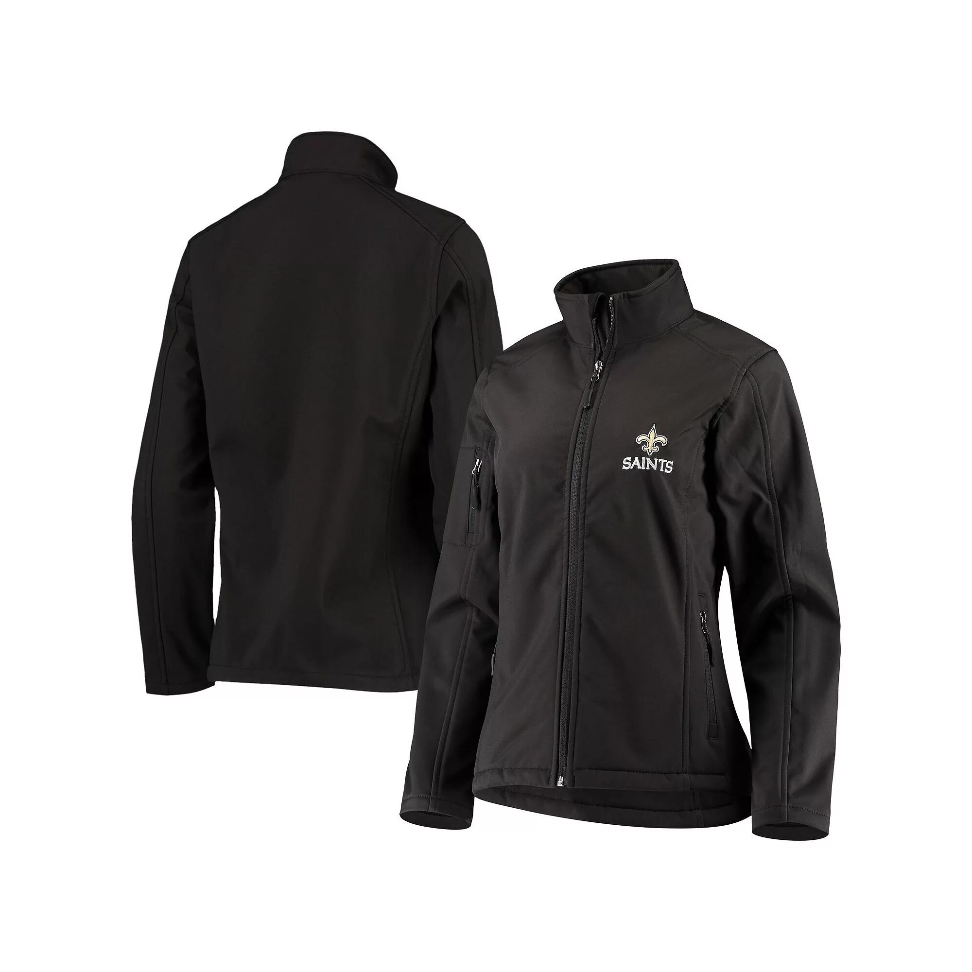 Women's Black New Orleans Saints Full-Zip Sonoma Softshell Jacket, Size: XL Product Image