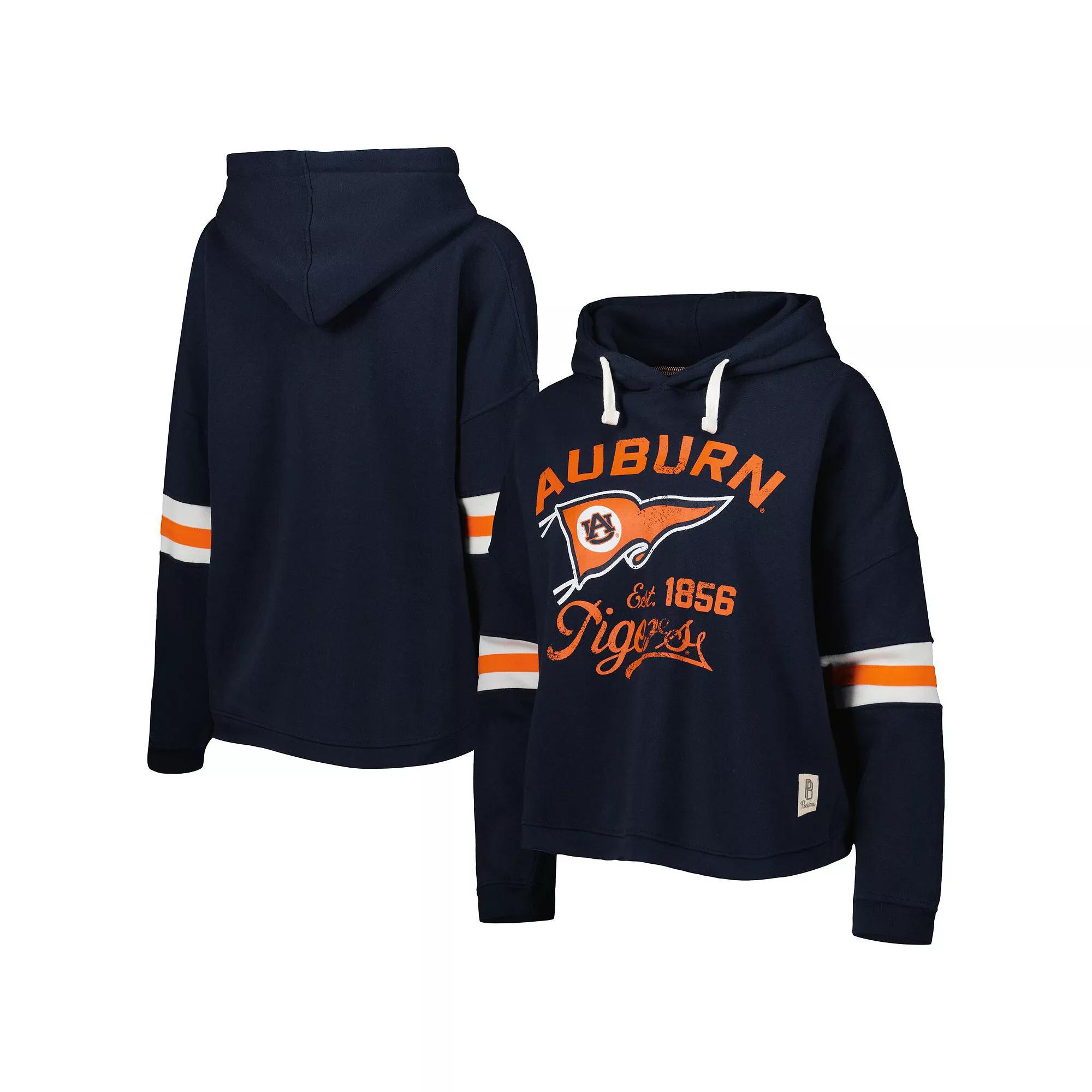 Women's Pressbox Navy Auburn Tigers Super Pennant Pullover Hoodie, Size: Small, Blue Product Image