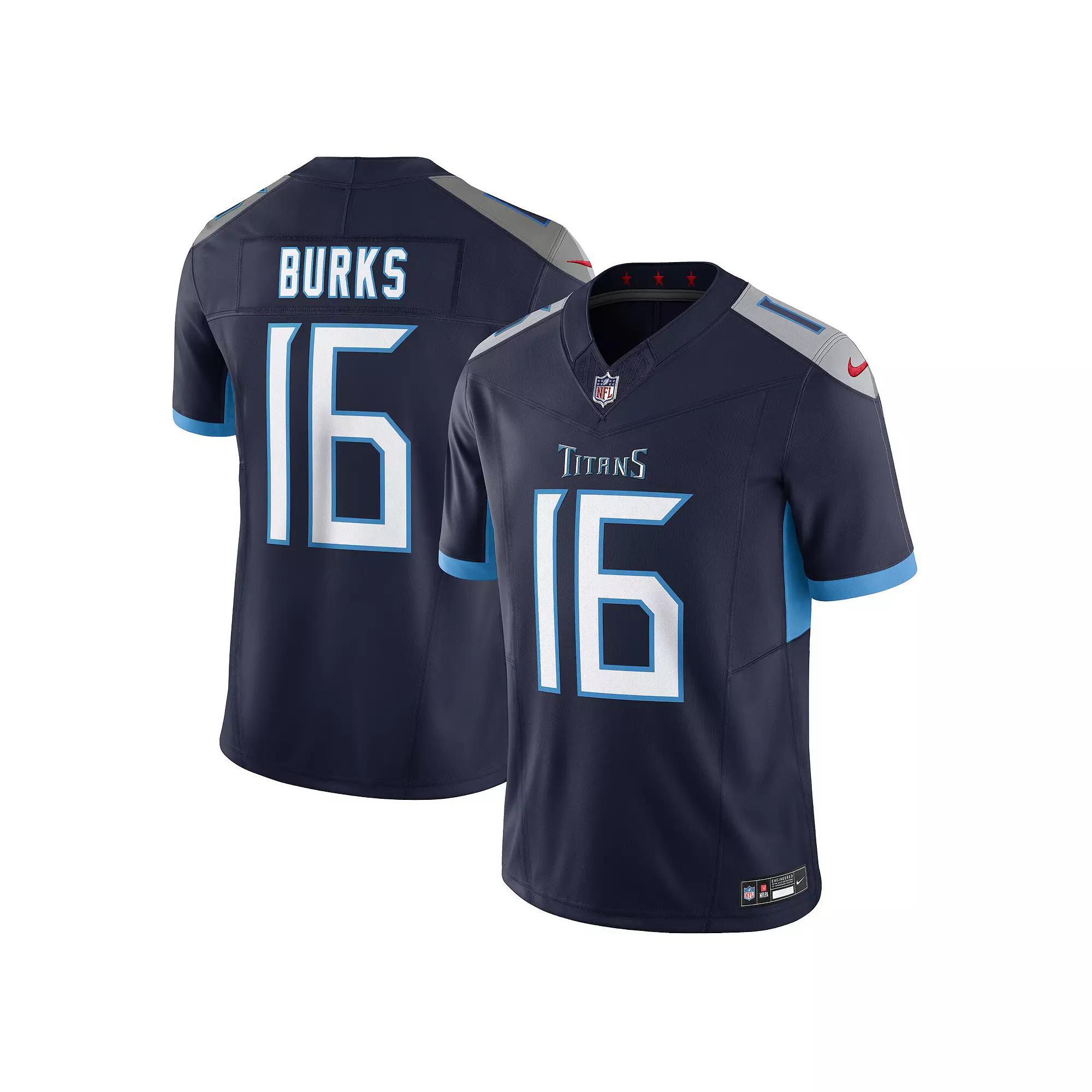 Men's Nike Treylon Burks Navy Tennessee Titans Vapor F.U.S.E. Limited Jersey,  Product Image