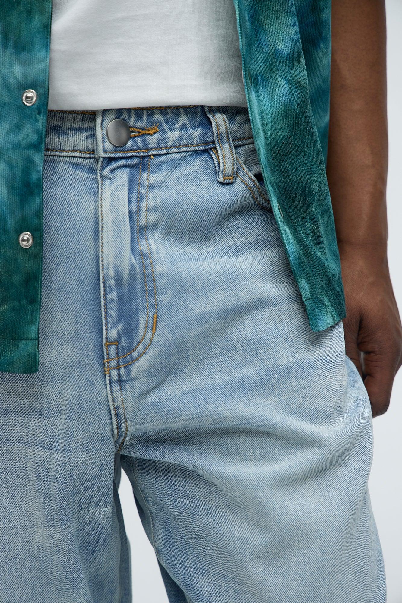 Bellevue Straight Jeans - Light Blue Wash Product Image