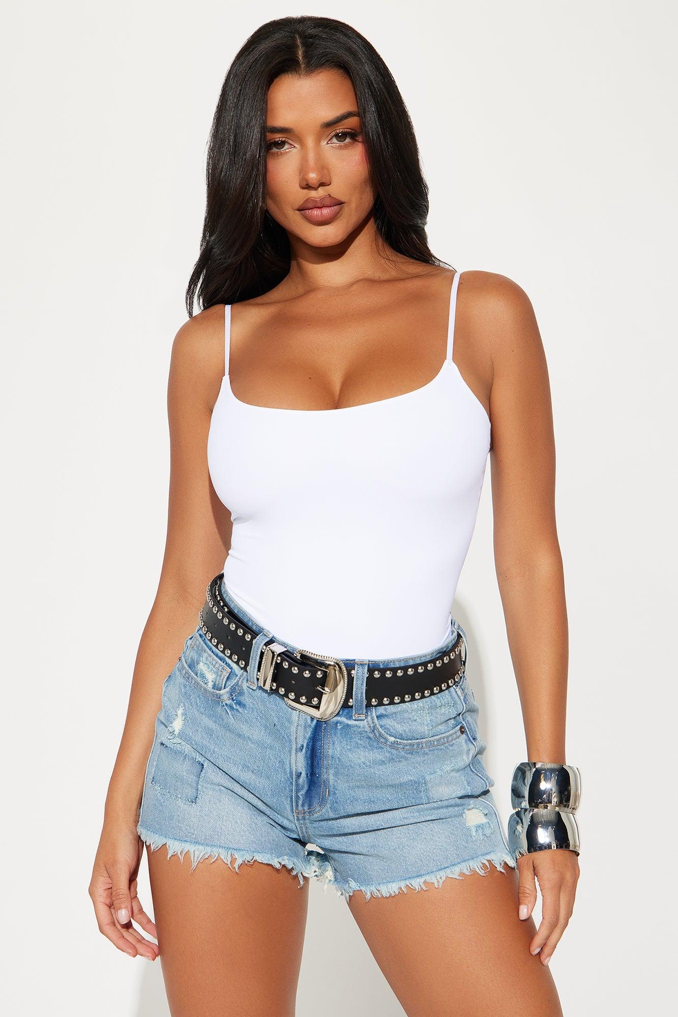 Start Over Double Lined Bodysuit - White Product Image