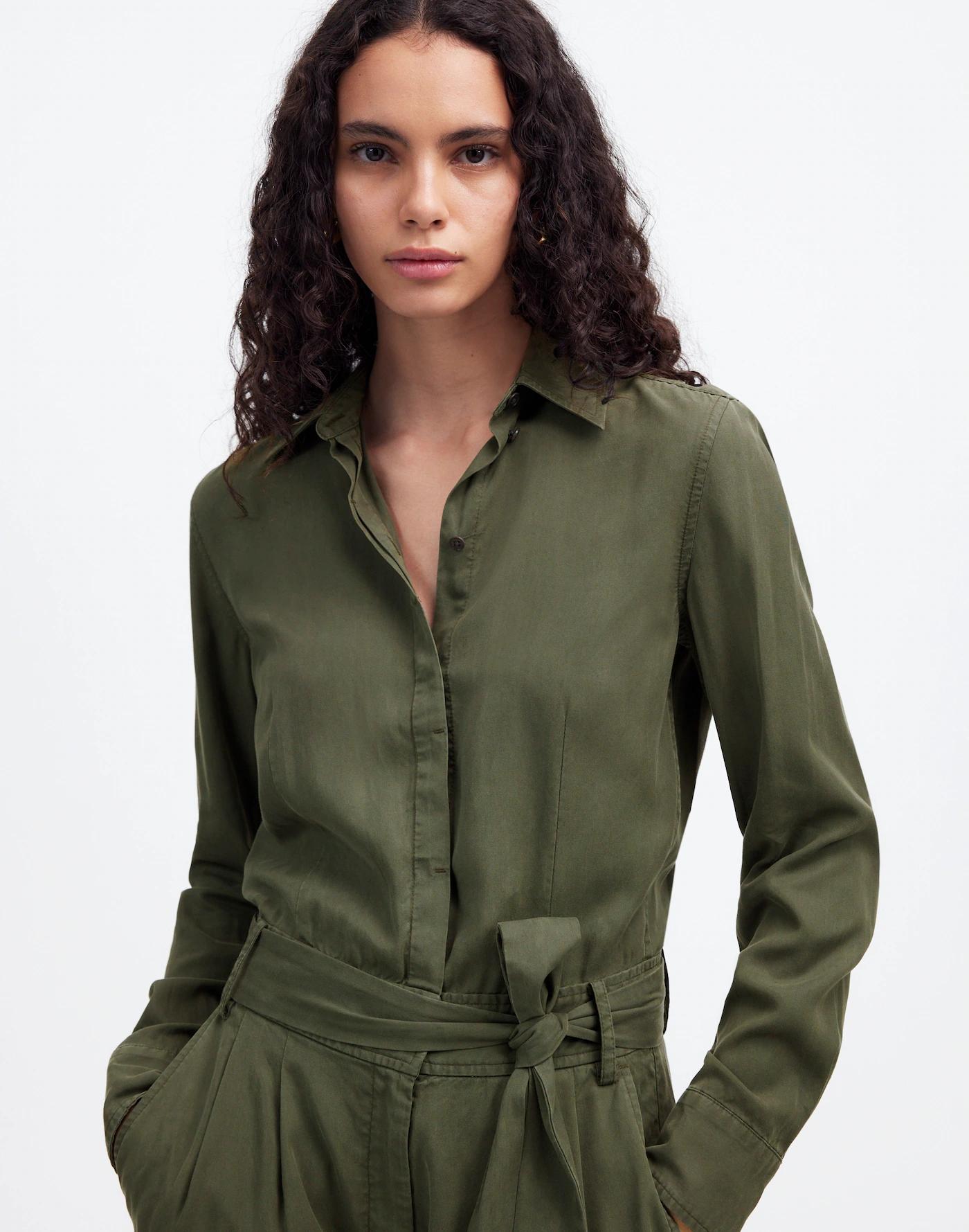 Relaxed Tie-Waist Wide-Leg Jumpsuit Product Image