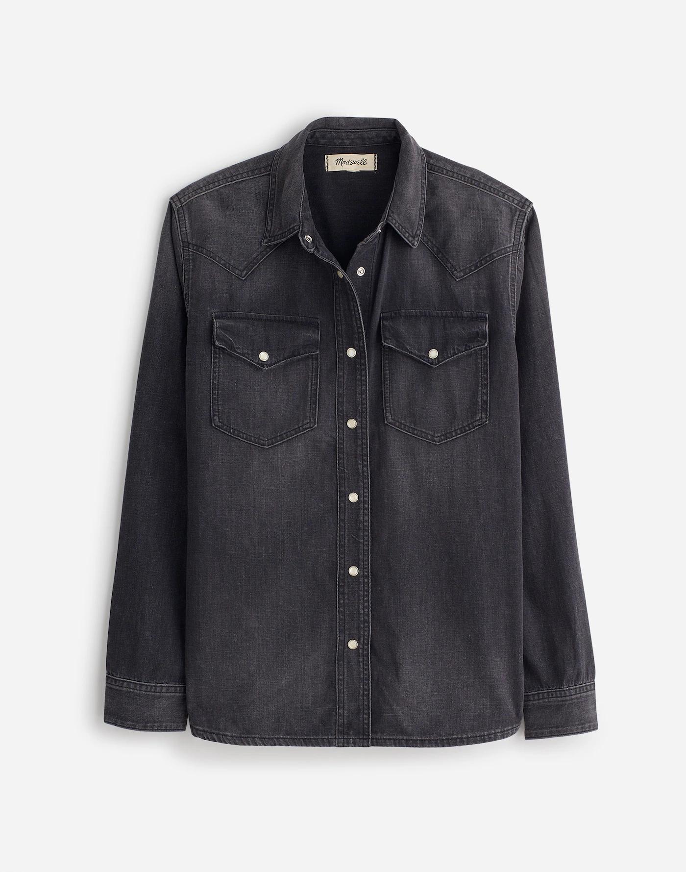 Denim Western Shirt Product Image