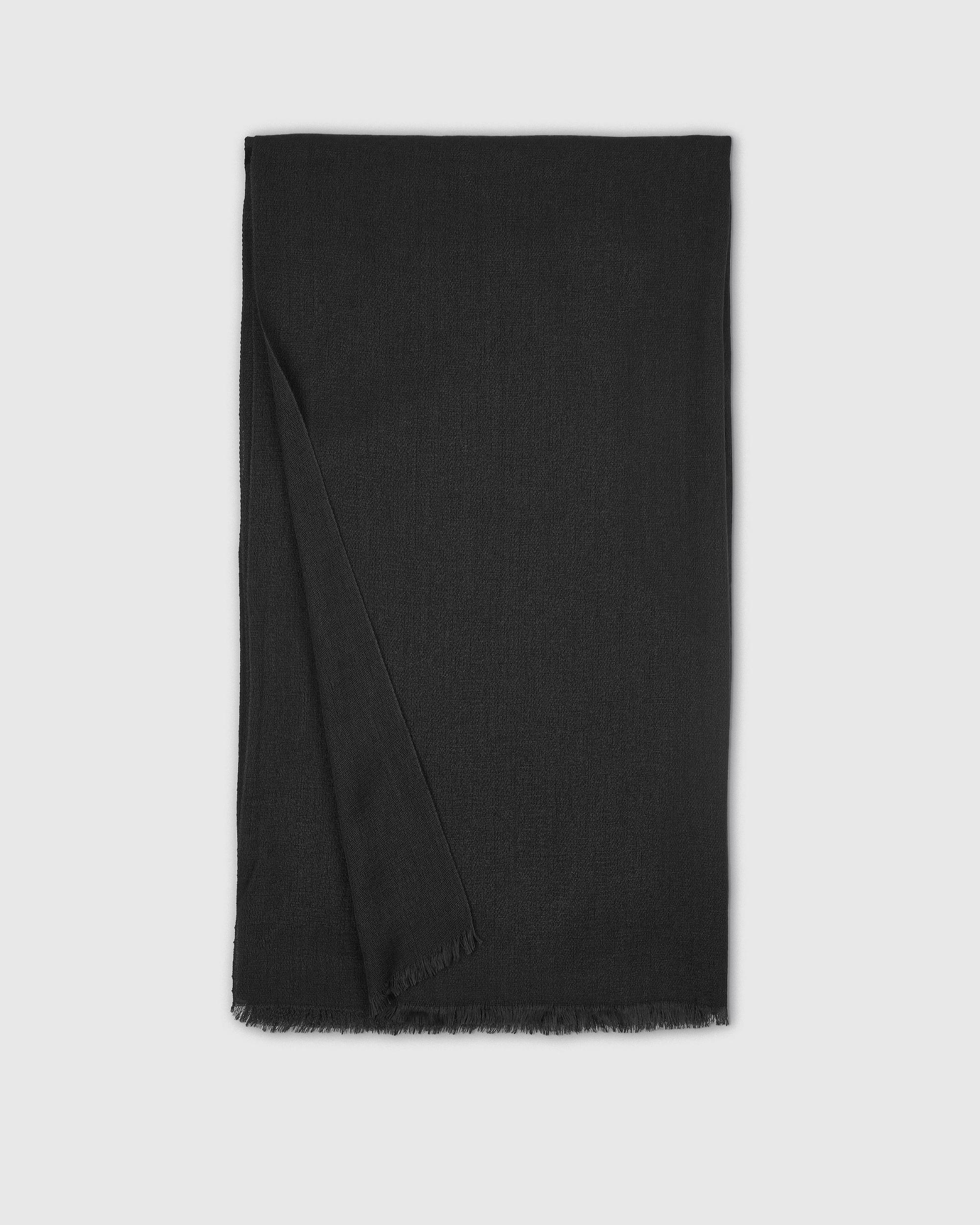 Quince | Women's Featherweight Cashmere Silk Frayed Edge Scarf Product Image