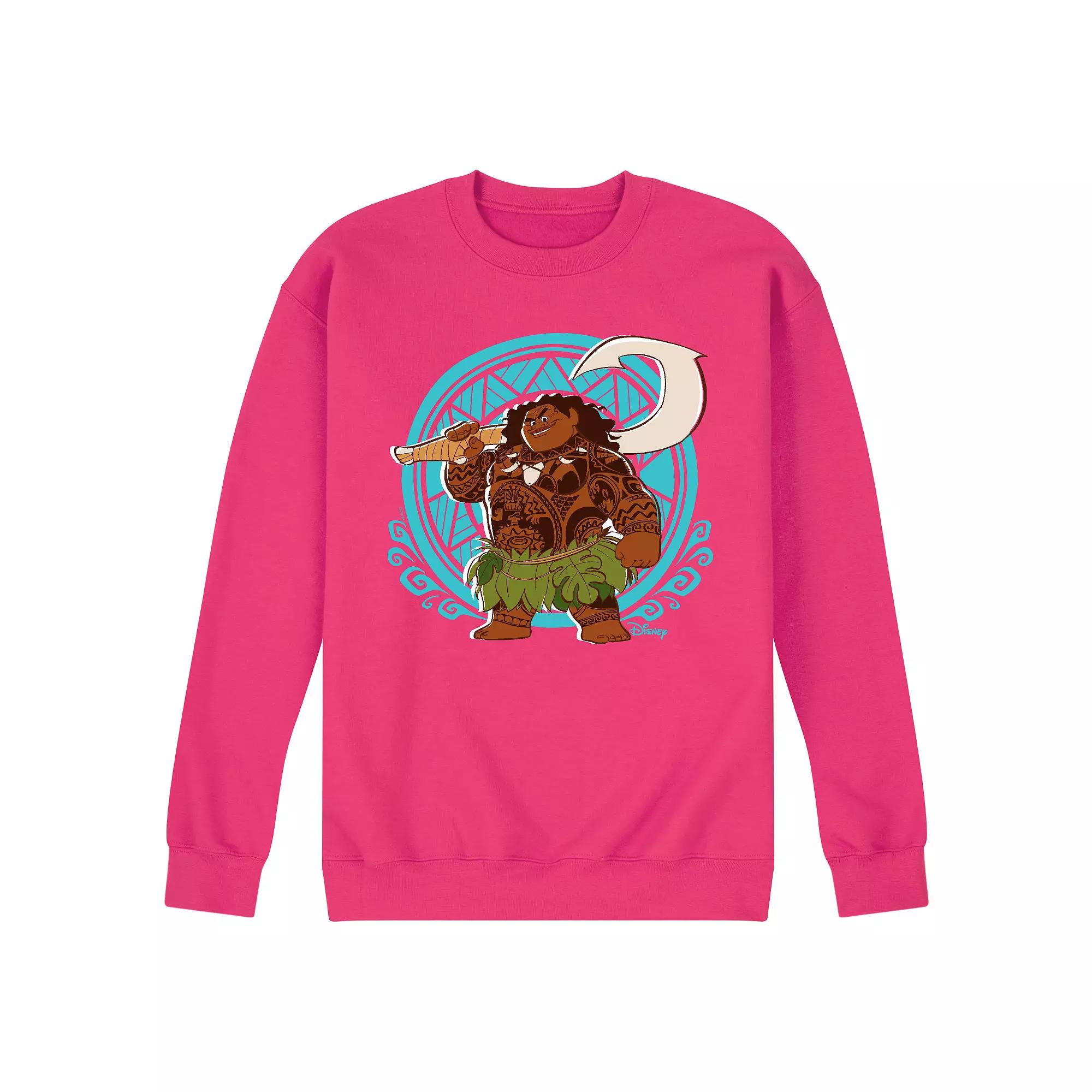 Disney's Moana Men's Maui Pattern Fleece Sweatshirt,  Product Image