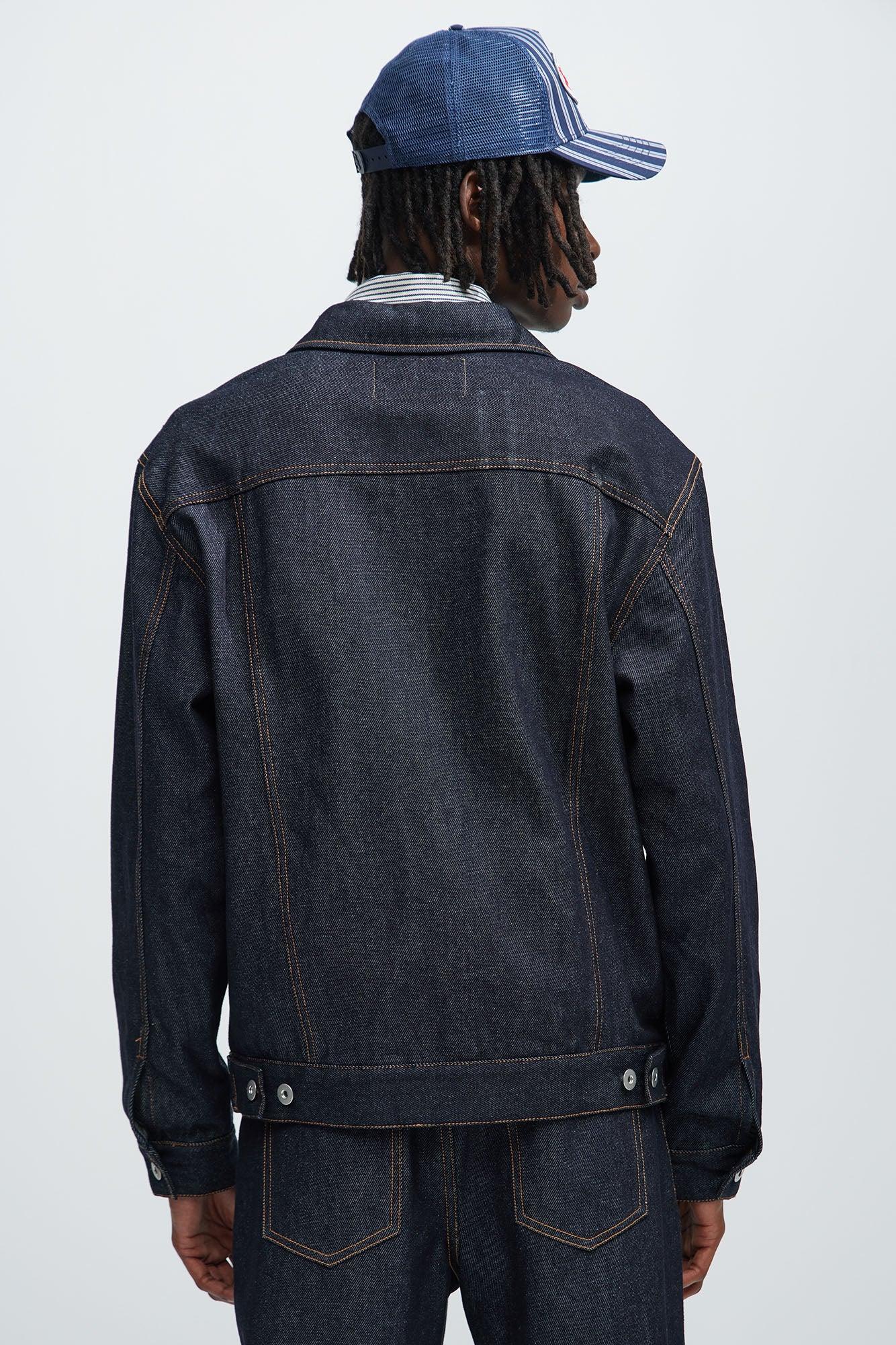 Collin Raw Denim Trucker Jacket - Indigo Product Image