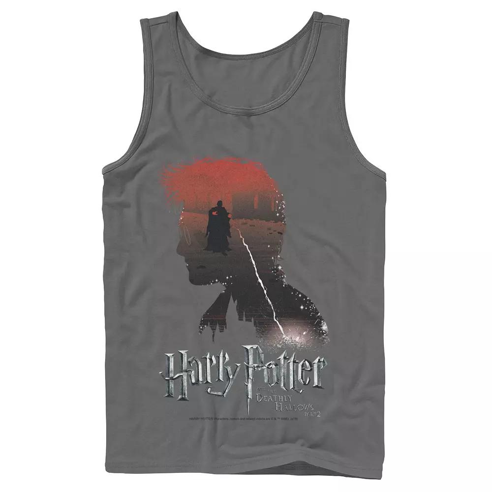 Men's Harry Potter Deathly Hallows Voldemort Silhouette Fill Tank Top,  Product Image