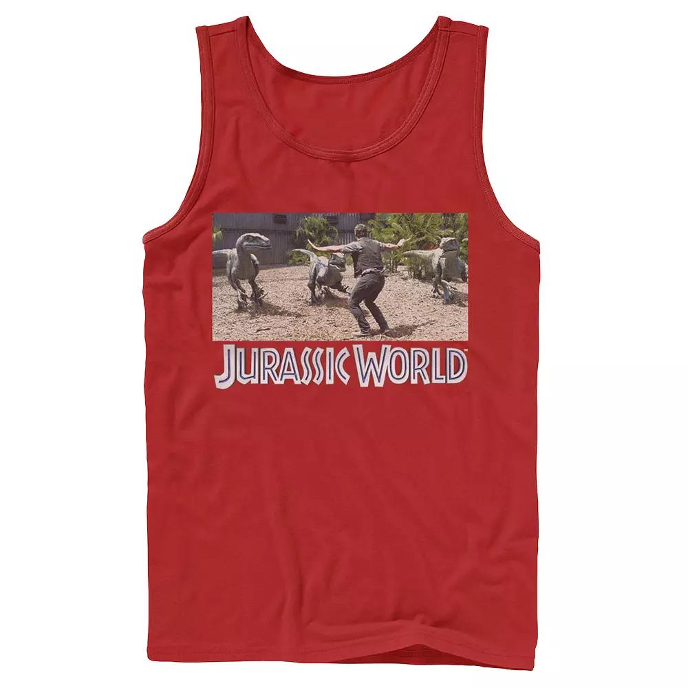 Men's Jurassic World Owen Raptor Pack Trainer Graphic Tank Top,  Product Image