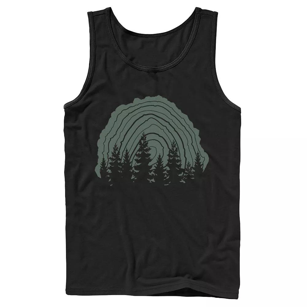 Men's Jurassic Park Neon Gradient Scene Tank Top,  Product Image