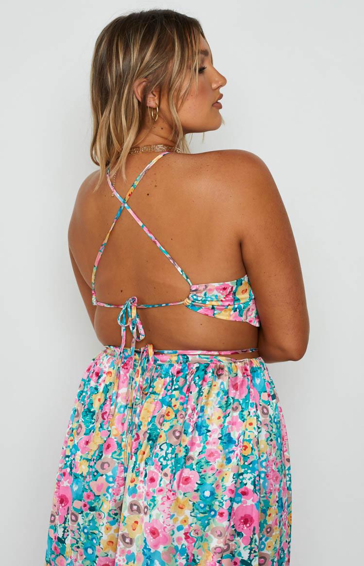 Spring Bouquet Floral Halter Top Product Image