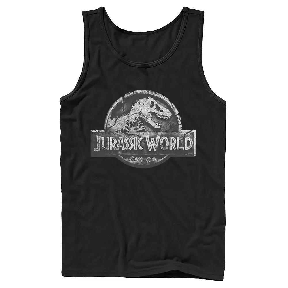 Men's Jurassic World Two Return Stone Logo Tank Top,  Product Image