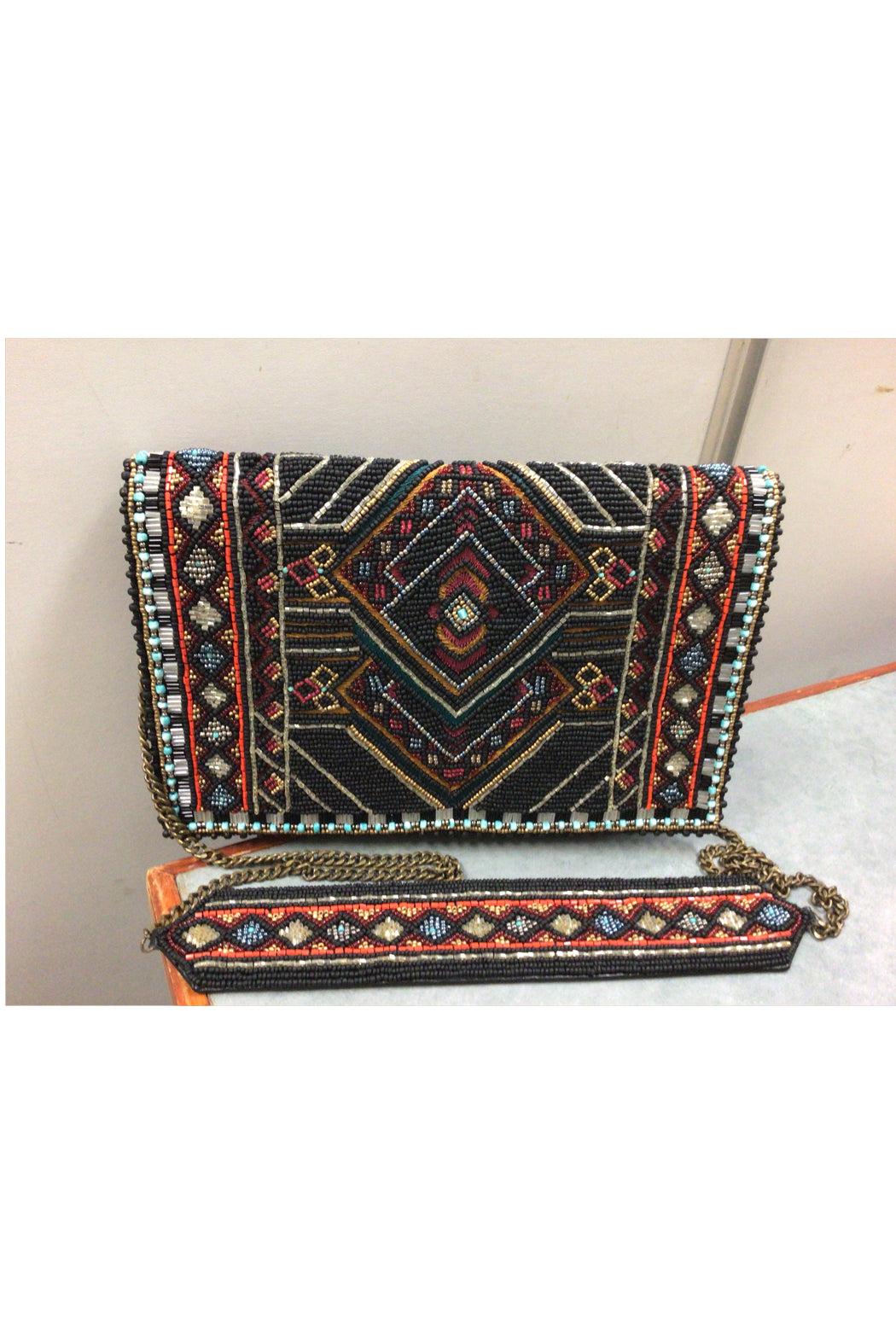 Vortex Beaded Crossbody/Clutch Product Image