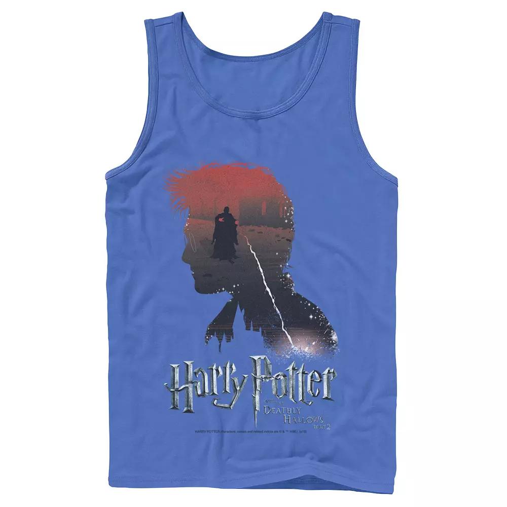 Men's Harry Potter Deathly Hallows Voldemort Silhouette Fill Tank Top,  Product Image