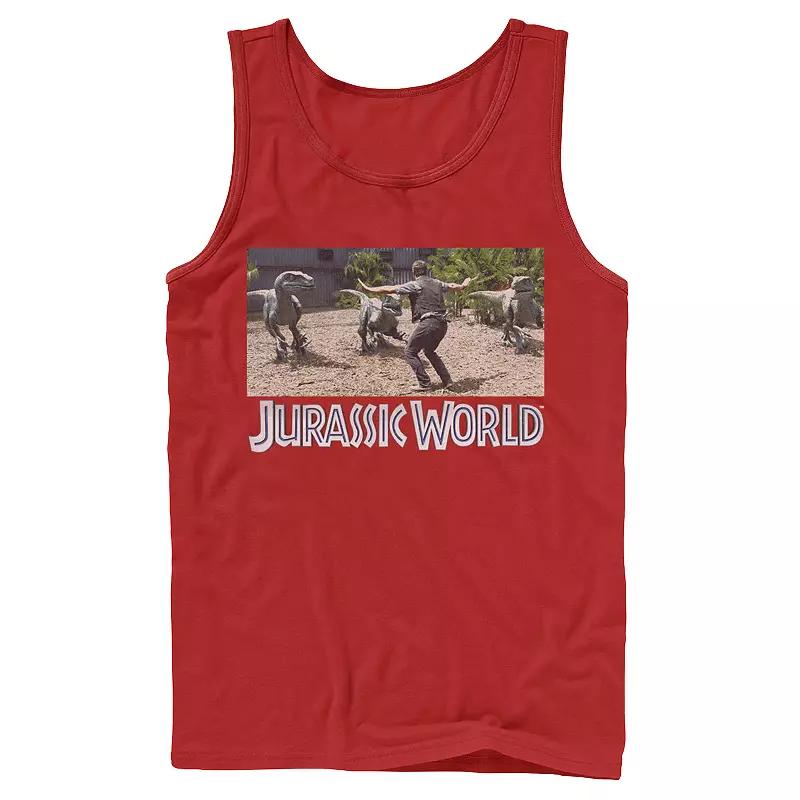 Men's Jurassic World Owen Raptor Pack Trainer Graphic Tank Top,  Product Image