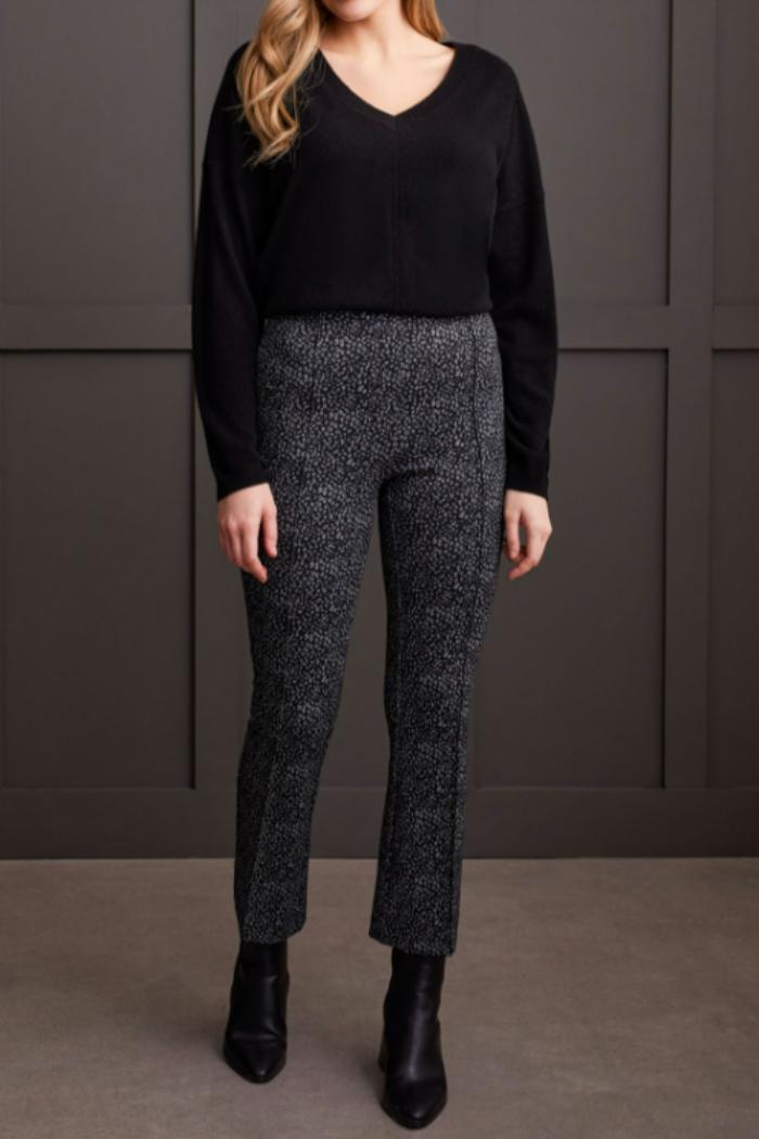 Plaid Pull-On Ankle Pant Product Image