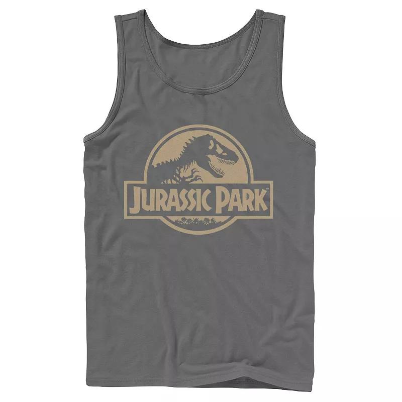 Men's Jurassic Park Camo Logo Camo Tank Top,  Product Image