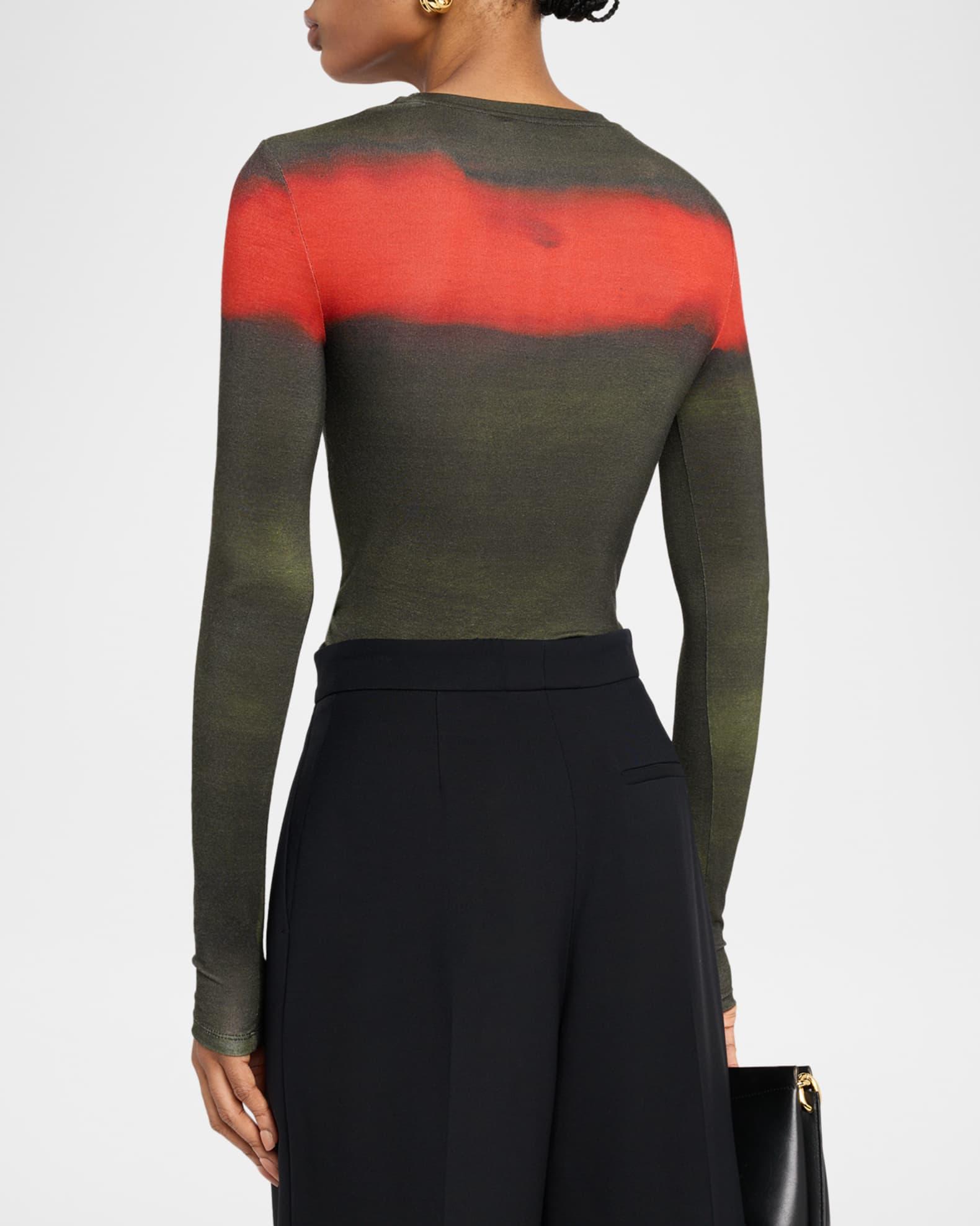 Painted Stripe Jersey Long-Sleeve Top Product Image