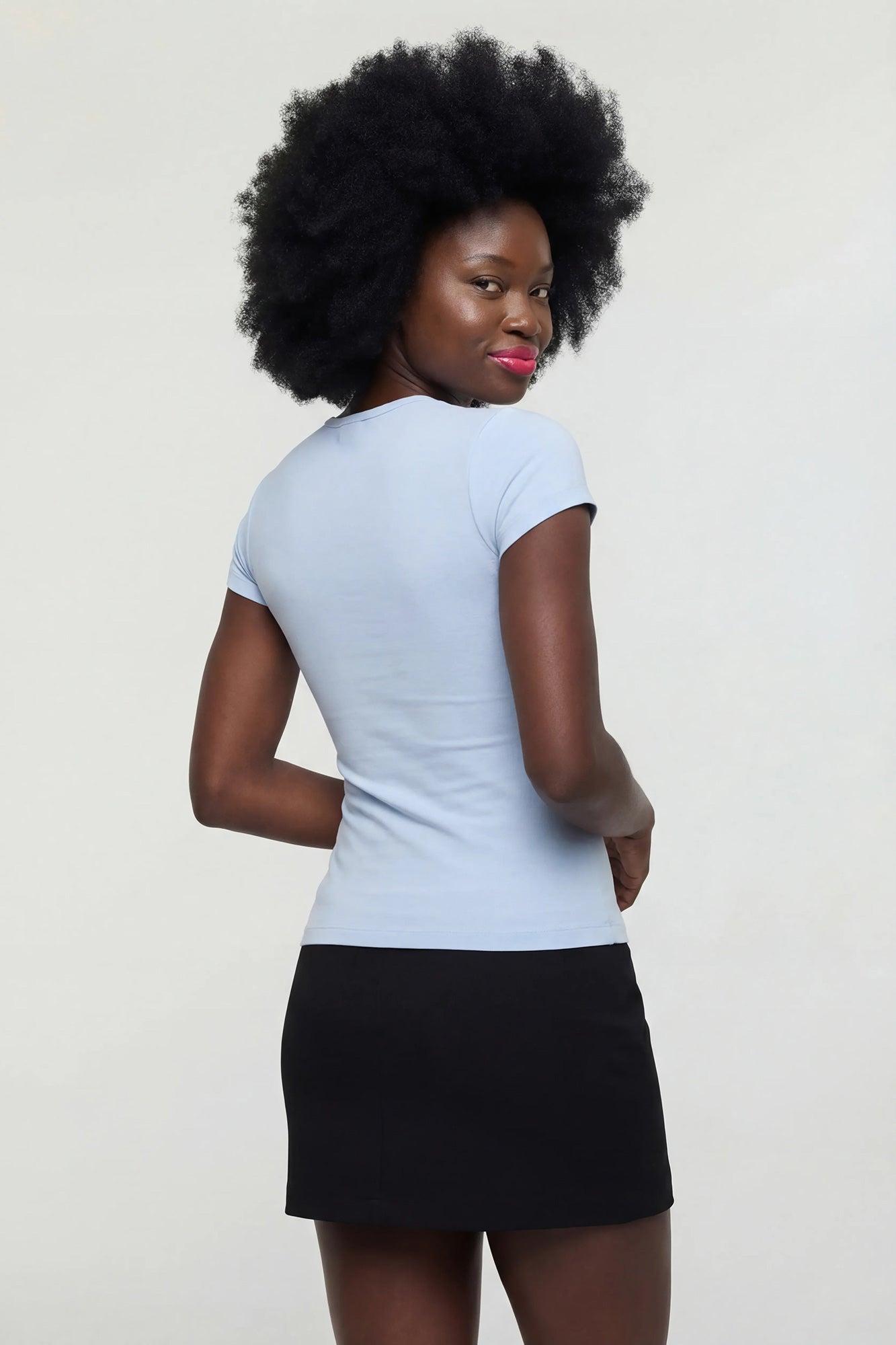 High Neck T-Shirt Female Product Image