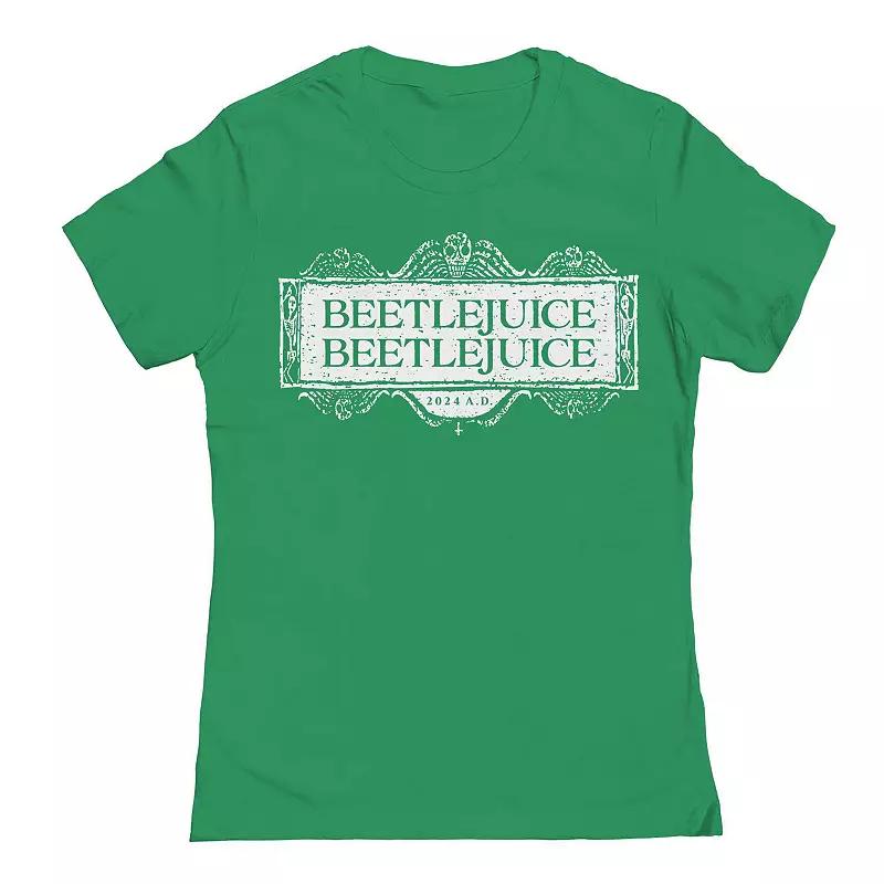 Junior's Beetlejuice Beetlejuice Logo Beetlejuice Graphic Tee, Women's,  Product Image