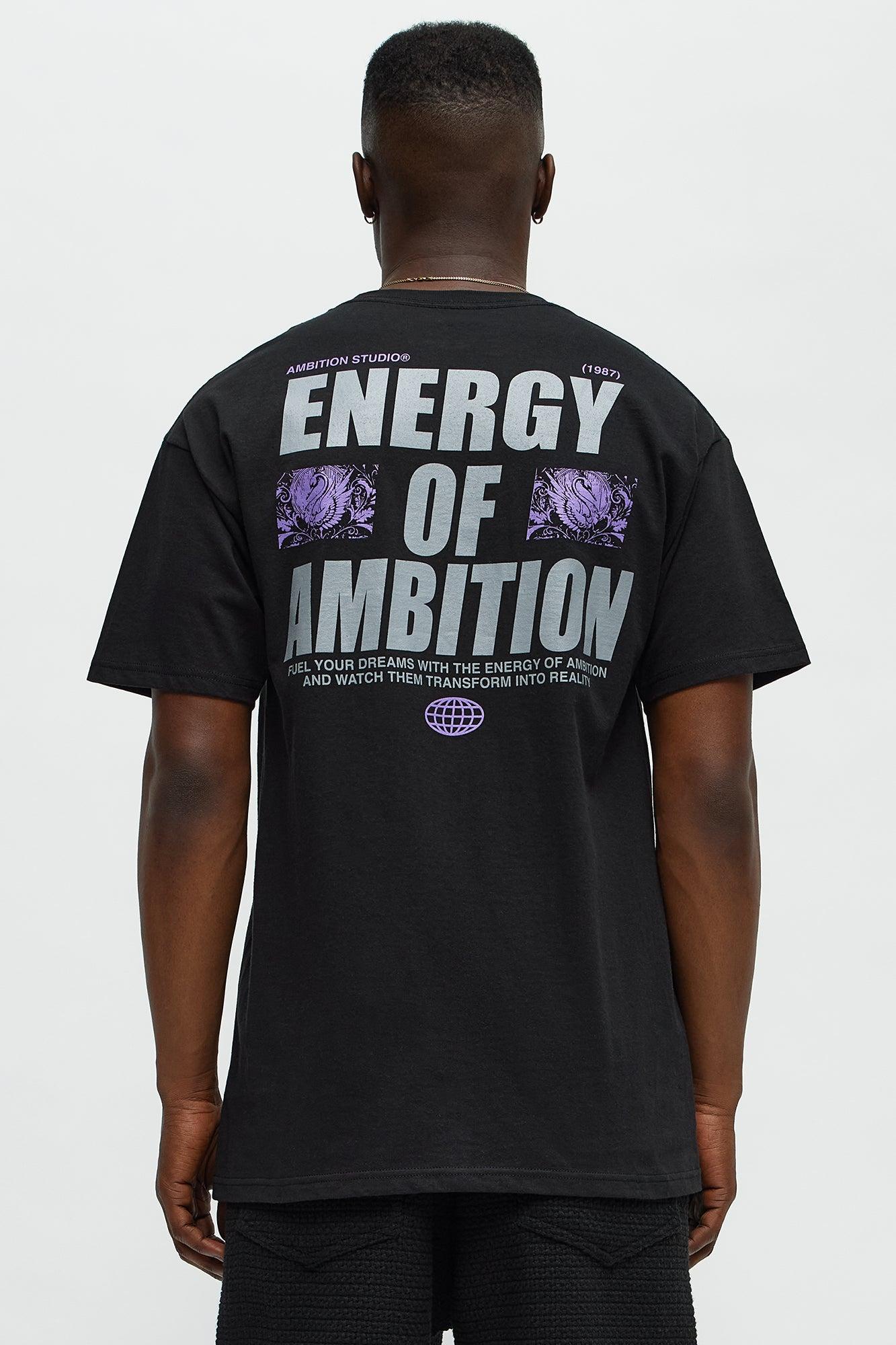 Energy Of Ambition Short Sleeve Tee - Black Product Image