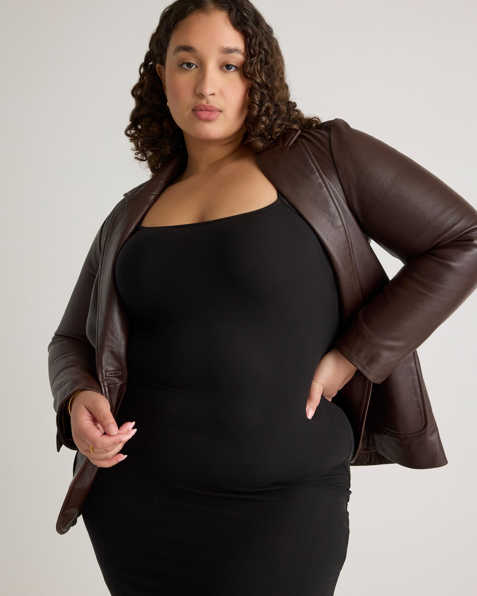 Quince | Women's Tencel Rib Knit Maxi Slip Dress Cotton/Modal Product Image