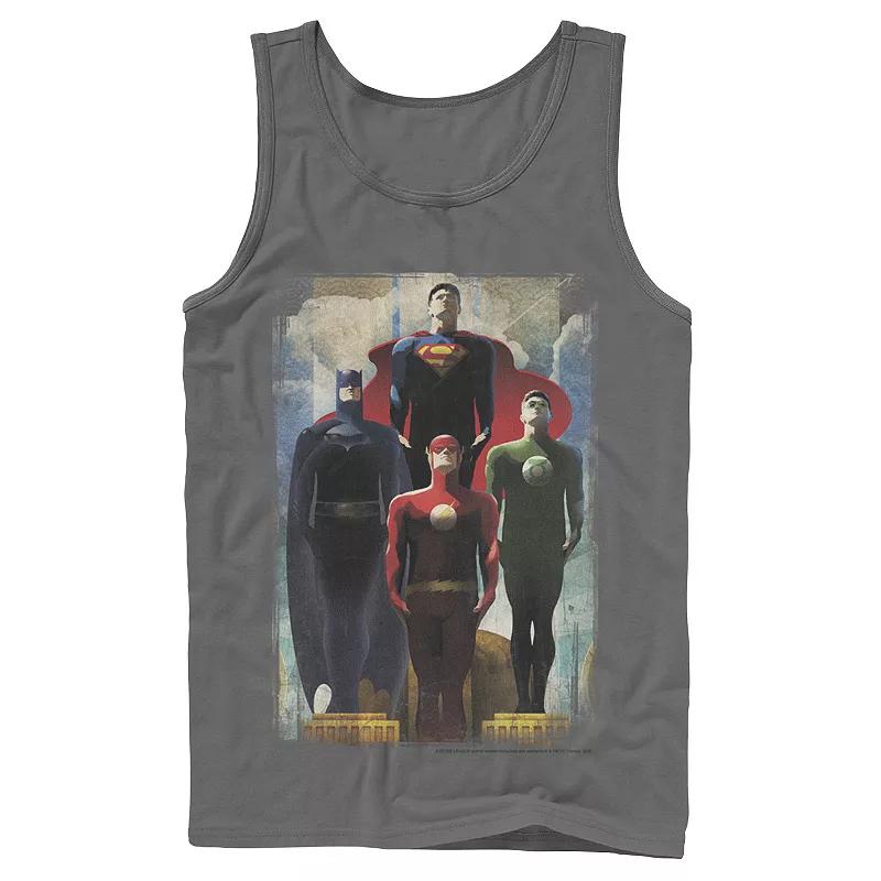 Men's DC Comics Justice League Heroes Look Up Tank Top,  Product Image